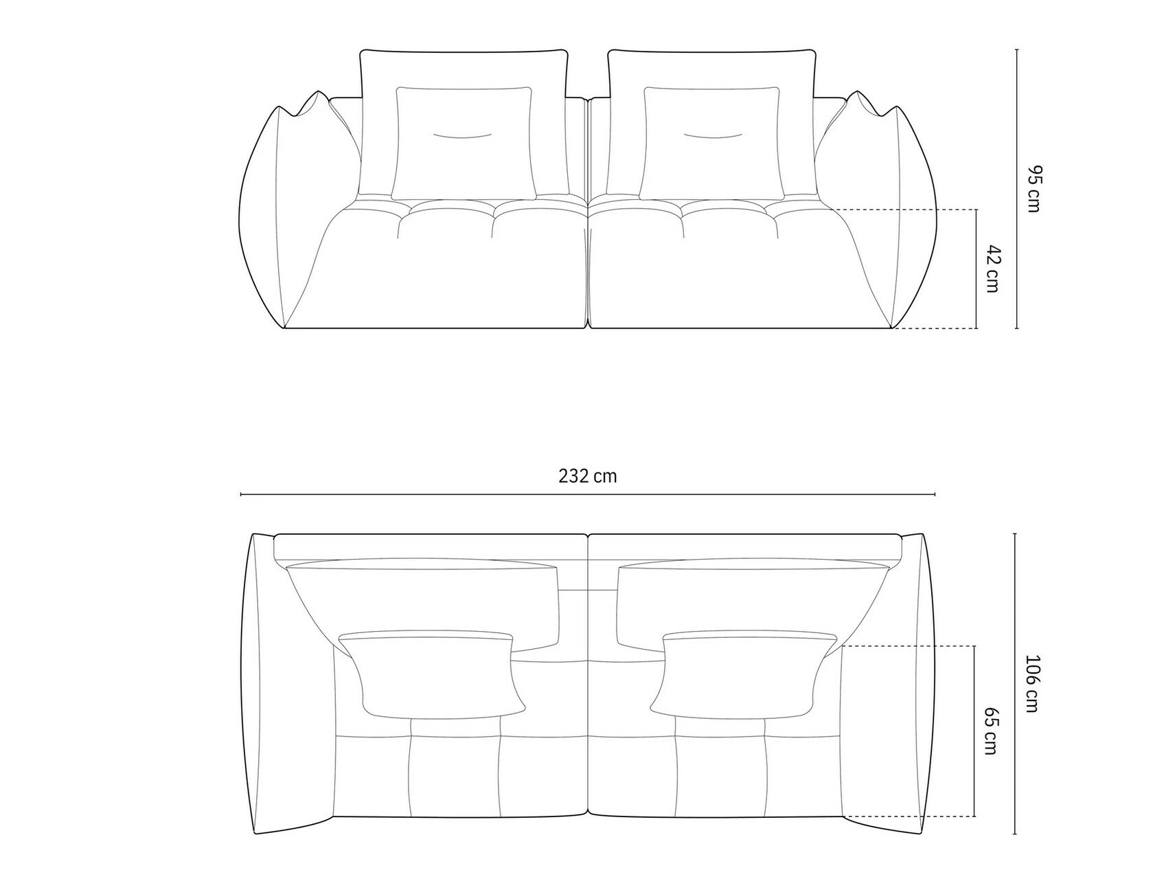 Canapea modulară Benorli 100 (Casino Sand)
