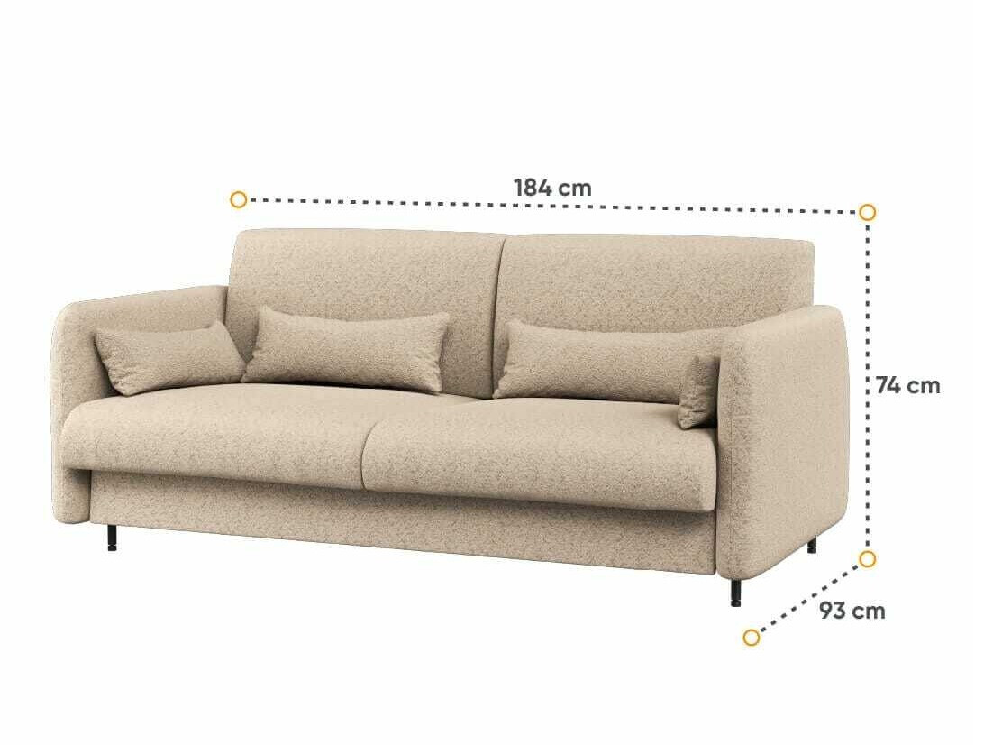 Set de mobilier Concept Pro Lenart VI (Alb lucios + Alb + Albastru)