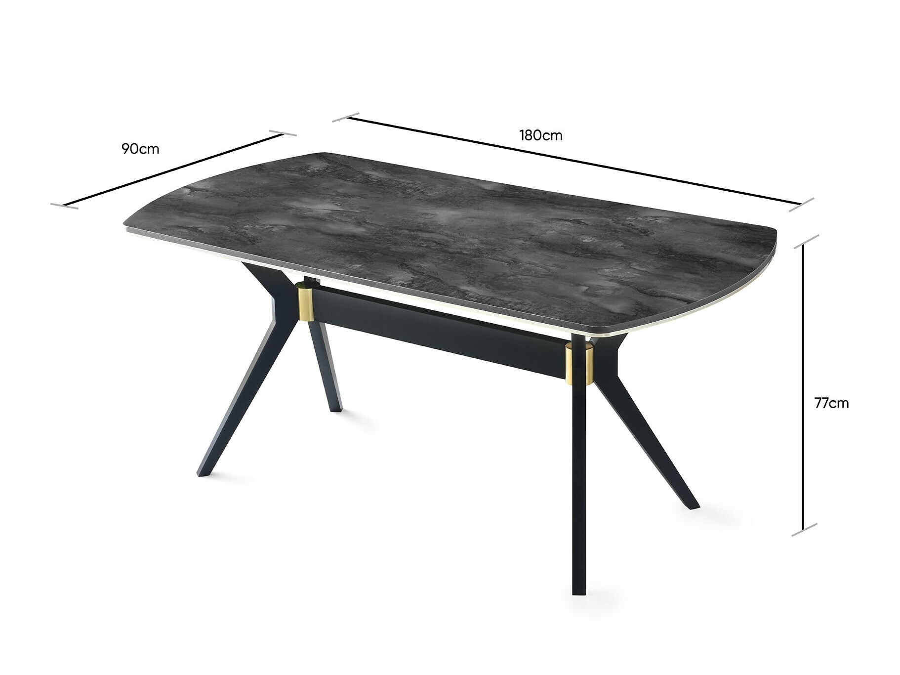 Masa Kailua 2469 (Marmură neagră)