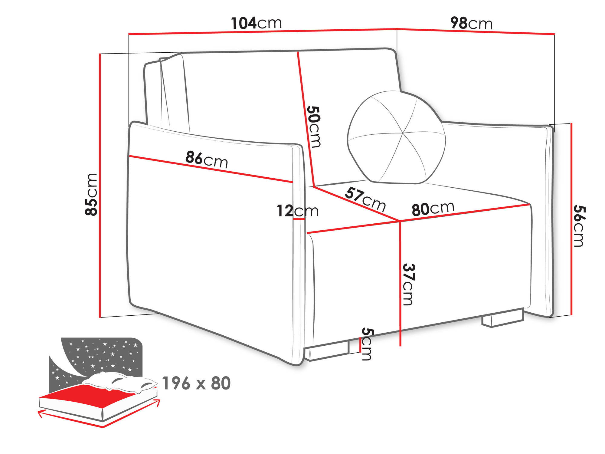 Fotoliu Velven I (Soul 1)