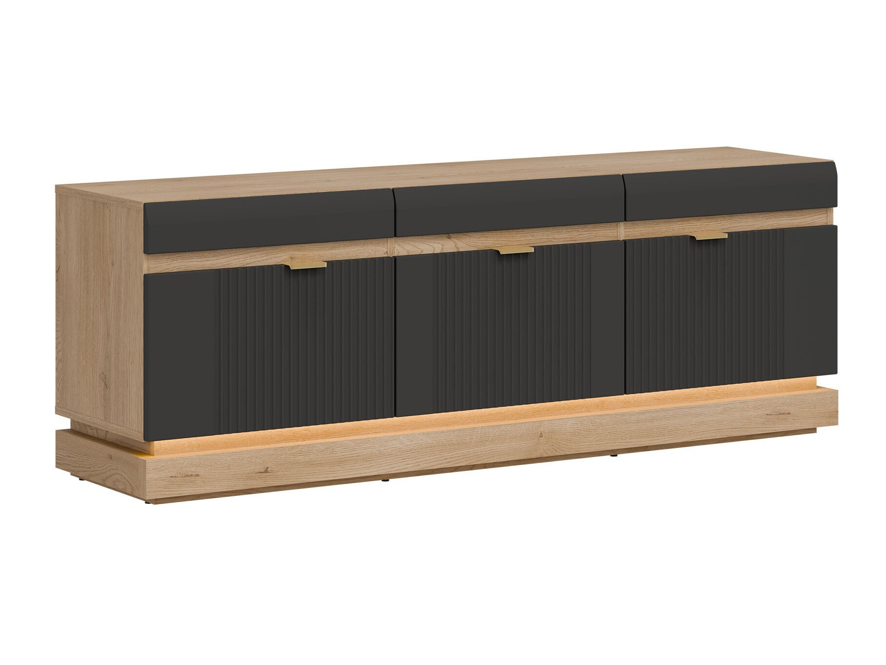 Comodă TV Teselbu 100 (Antracit + Stejar Torro)