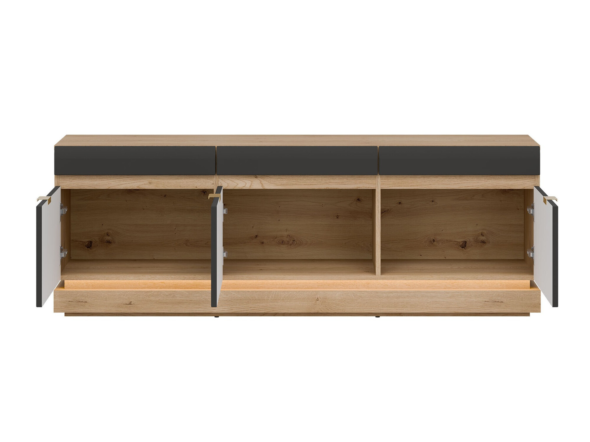 Comodă TV Teselbu 100 (Antracit + Stejar Torro)