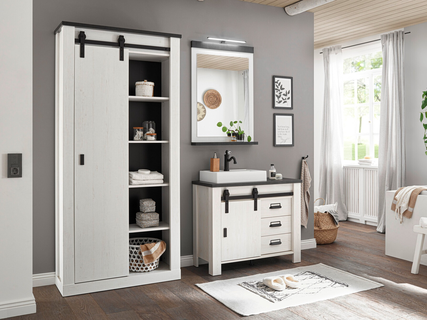 Set baie Cirtale 139 (Pin albit + Antracit)