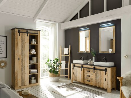 Set baie Cirtale 140 (Copac îmbătrânit + Antracit)