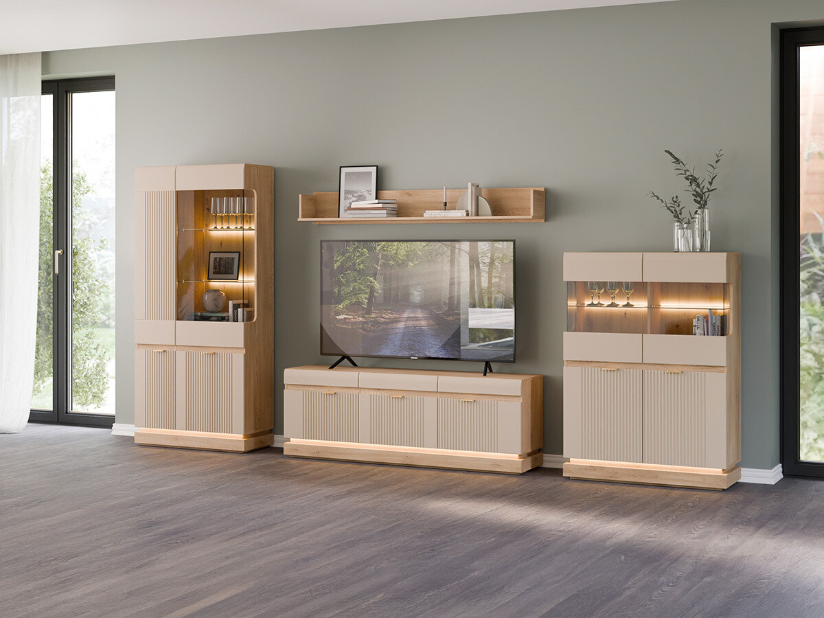Set de living Teselbu 116 (Cașmir + Stejar)