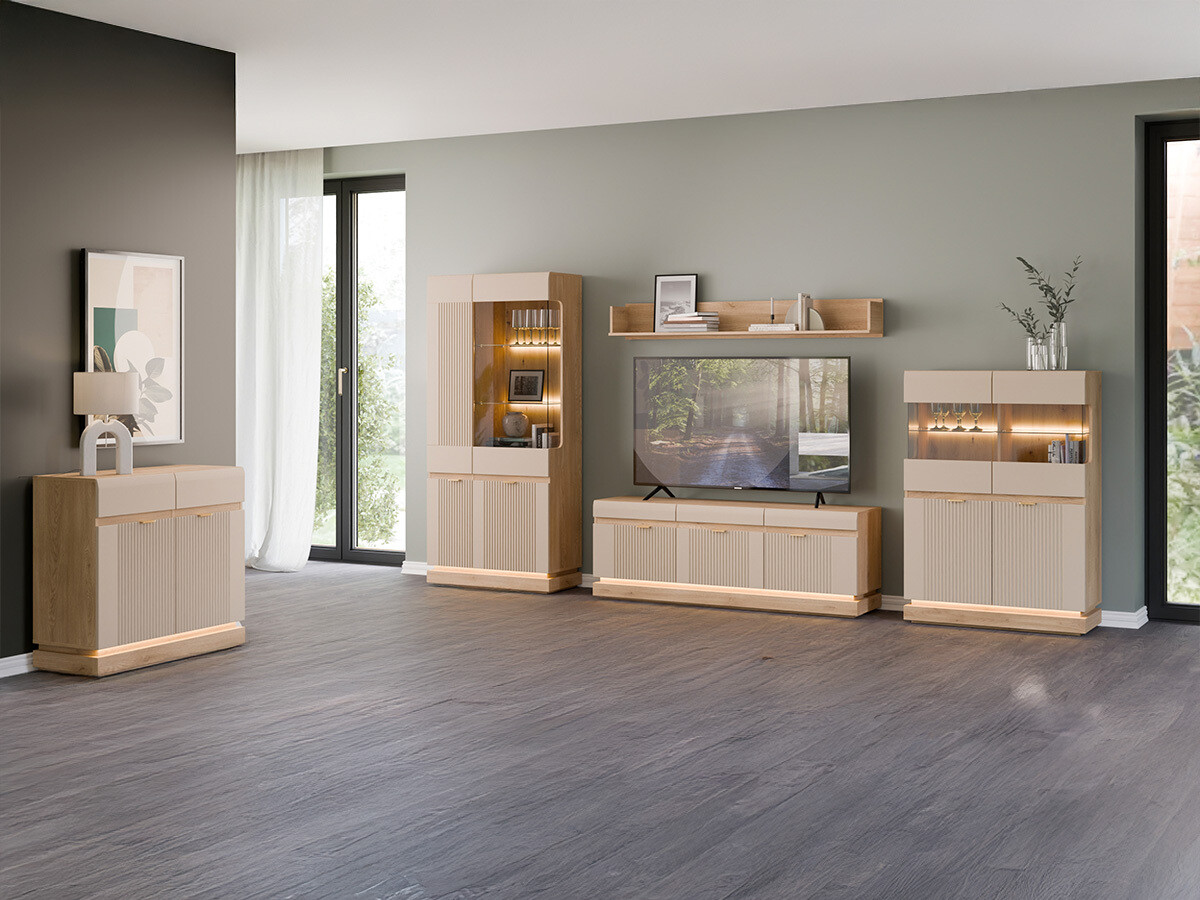 Set de living Teselbu 116 (Cașmir + Stejar)