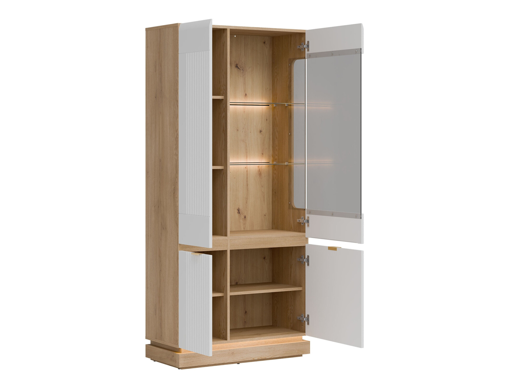 Set de living Teselbu 116 (Alb + Stejar)