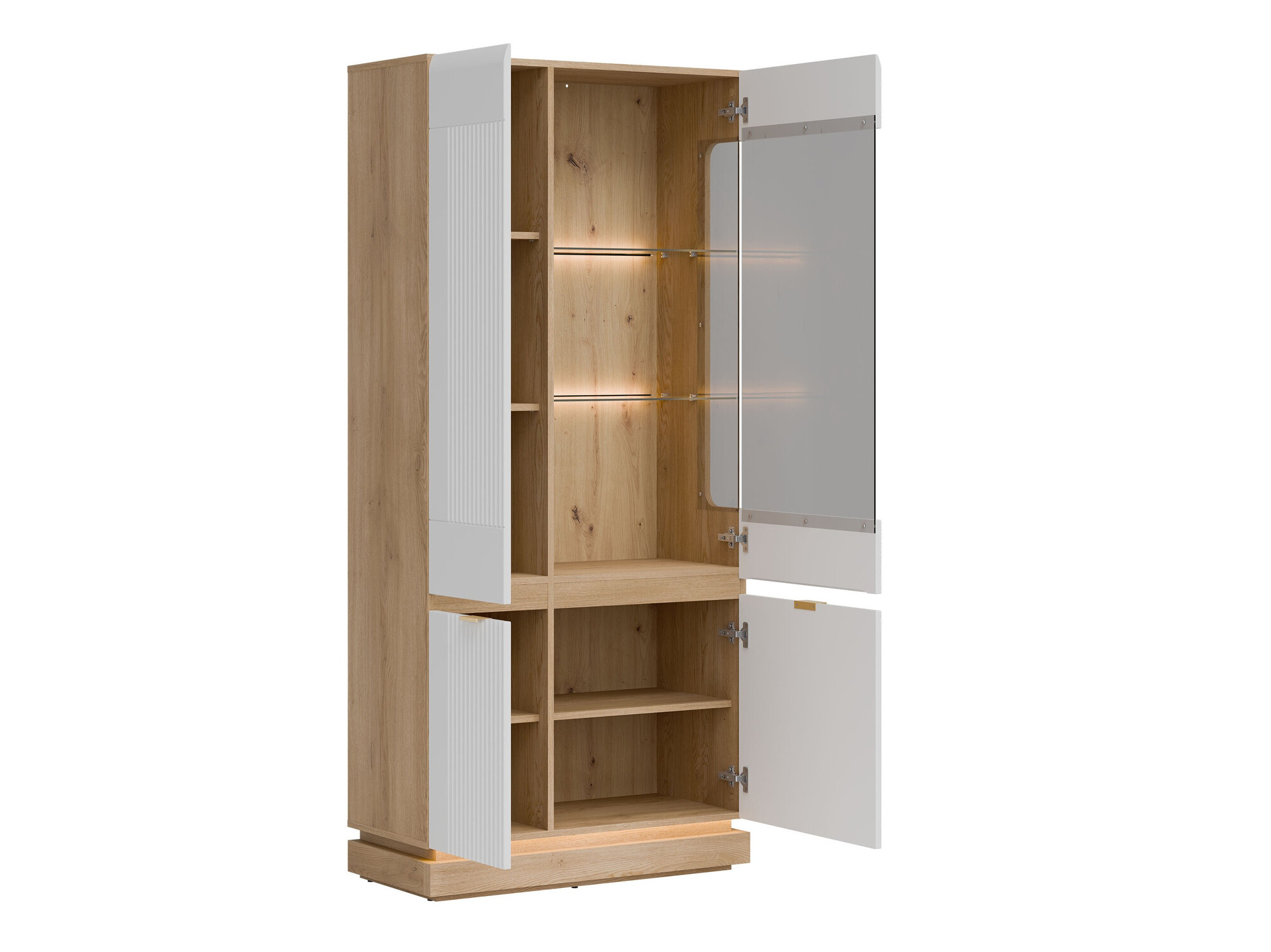 Set de living Teselbu 116 (Alb + Stejar)