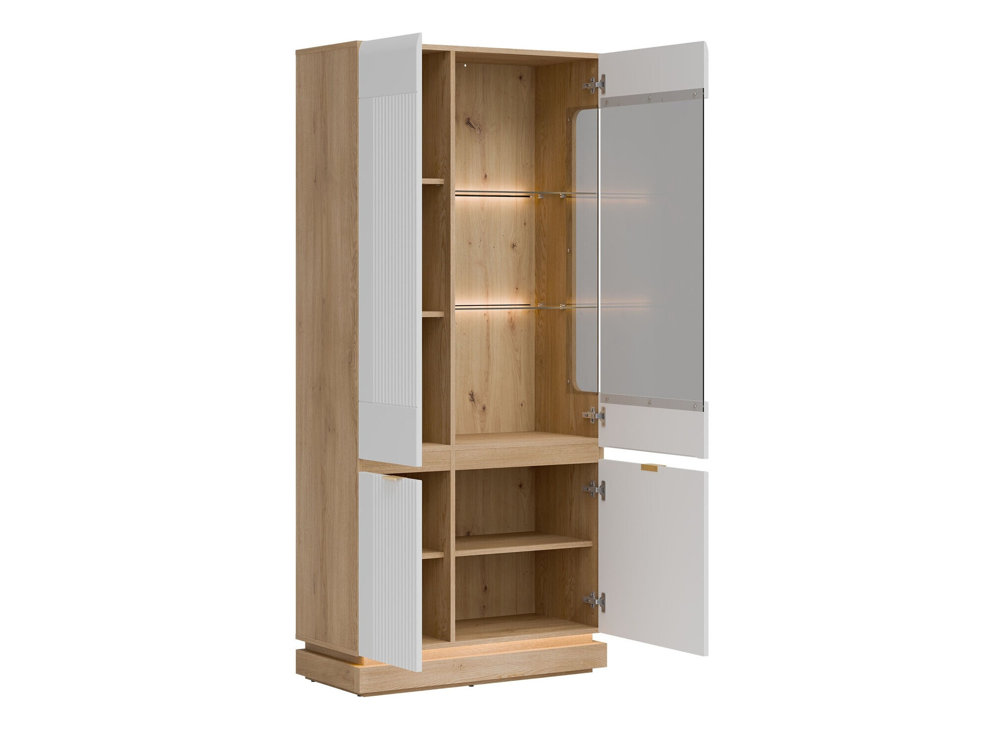 Set de living Teselbu 116 (Alb + Stejar)