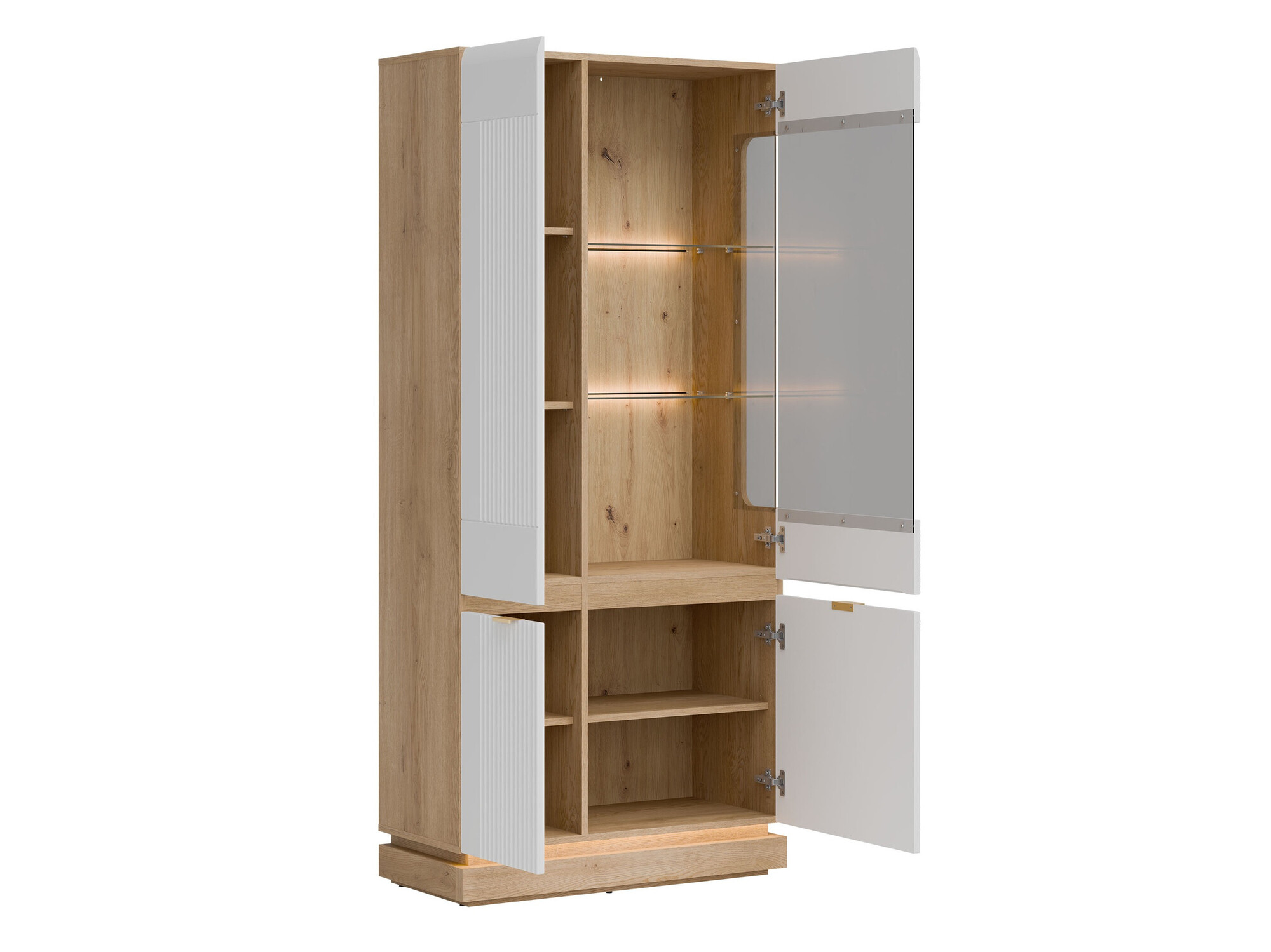 Set de living Teselbu 116 (Alb + Stejar)