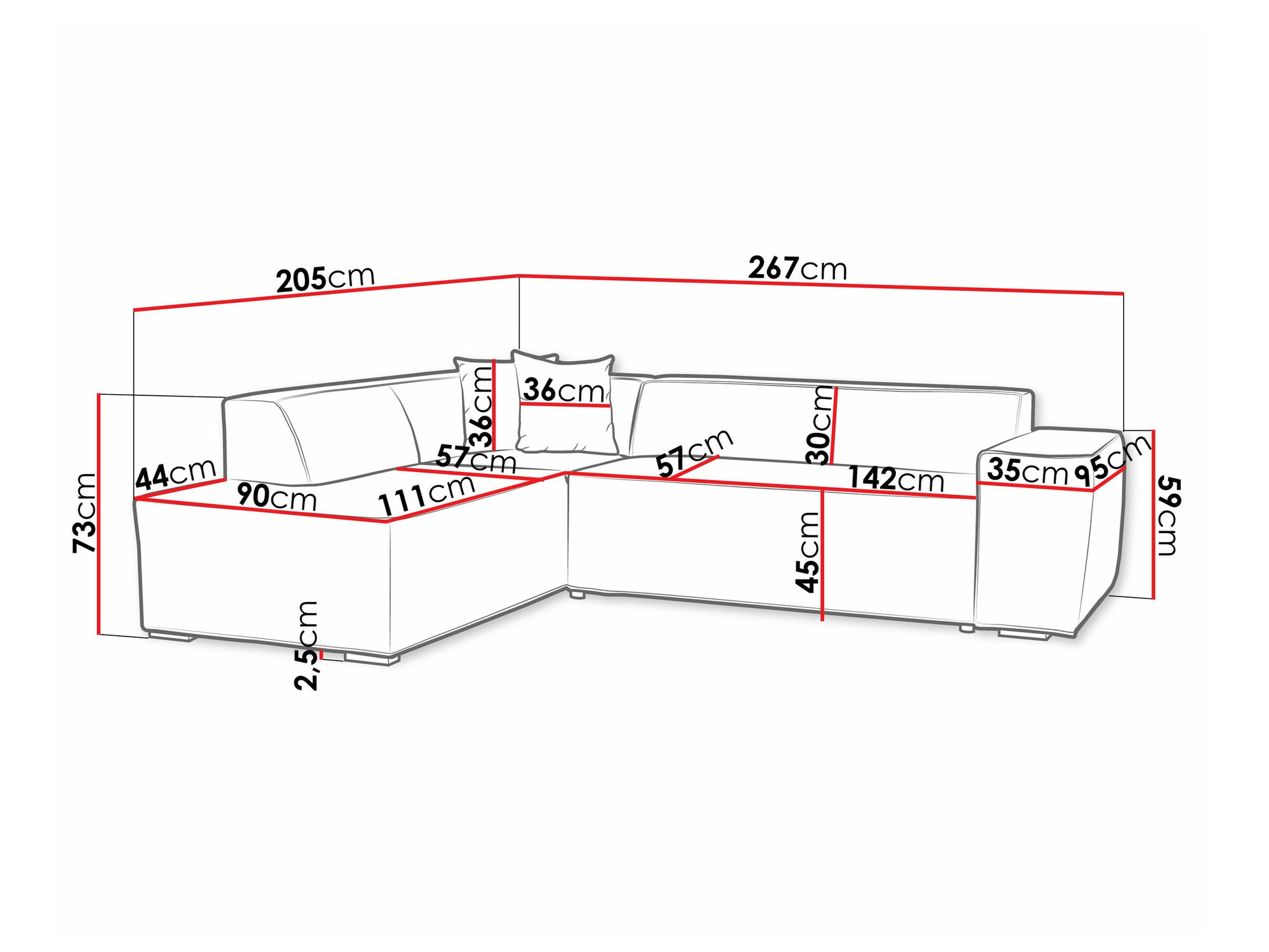 Colțar Comfivo 289 (Coral 65)