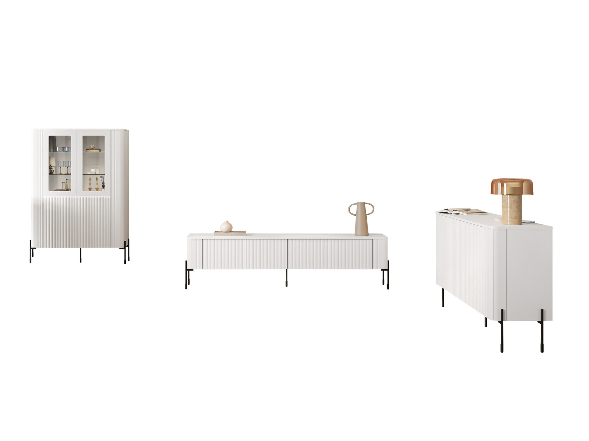 Set de living Mavnue 104 (Alb)