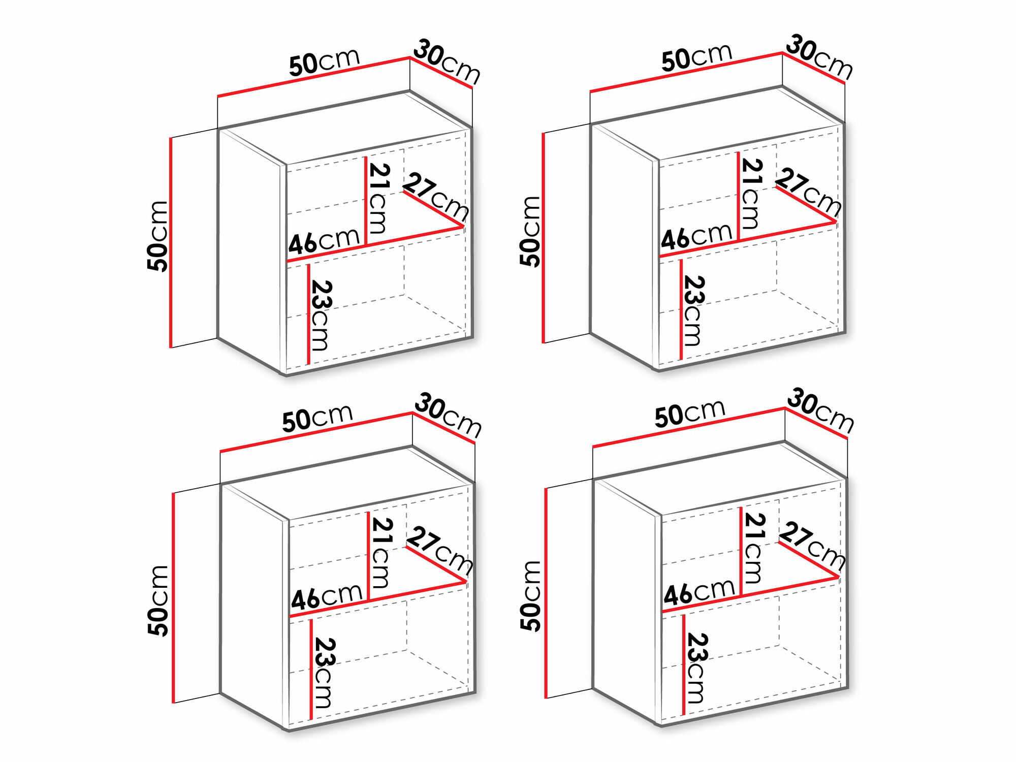 Comode TV de living Vilrin (Alb + Alb lucios)
