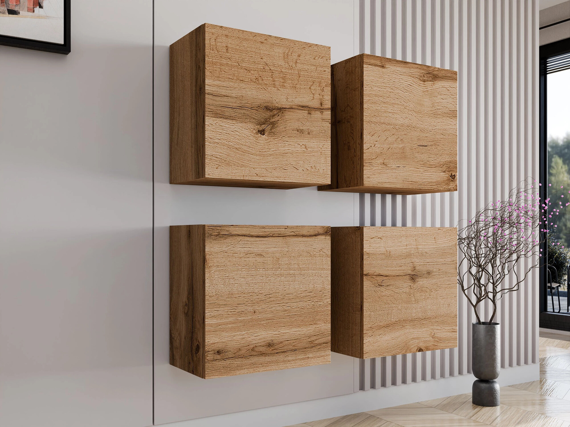 Comode TV de living Vilrin (Stejar Wotan)