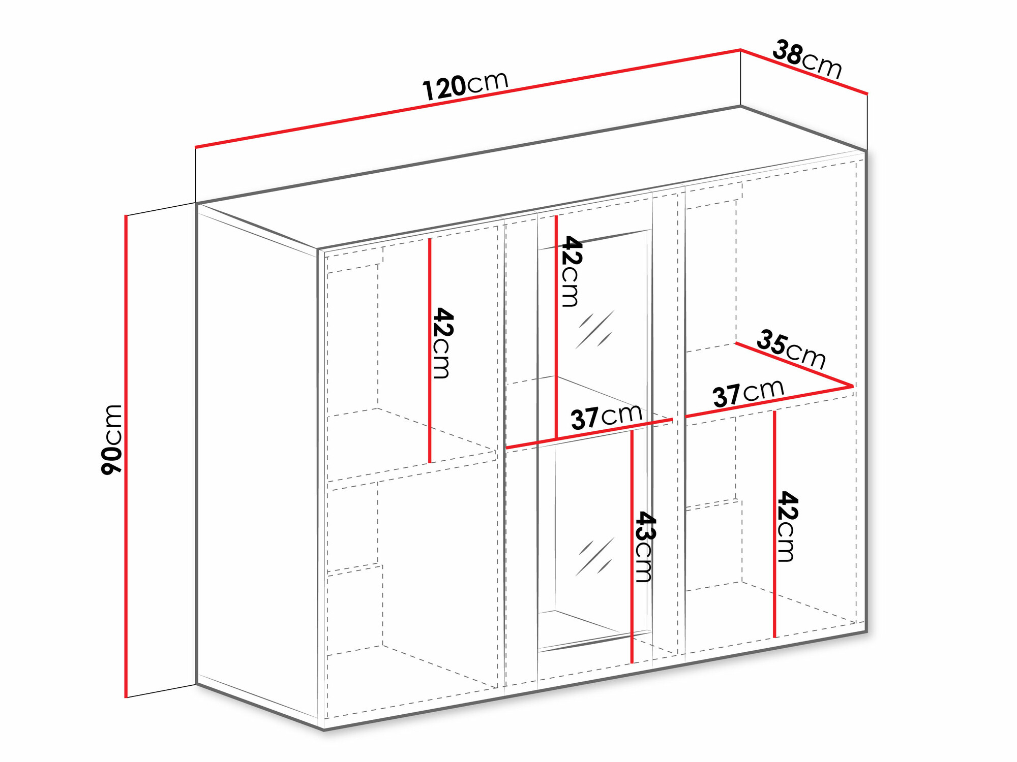 Dulap de perete Venenou 126