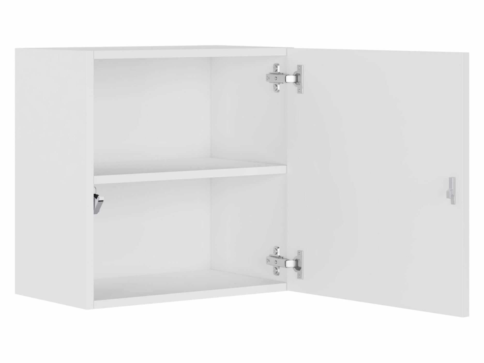 Dulap de perete Vilrin I (Alb + Alb lucios)