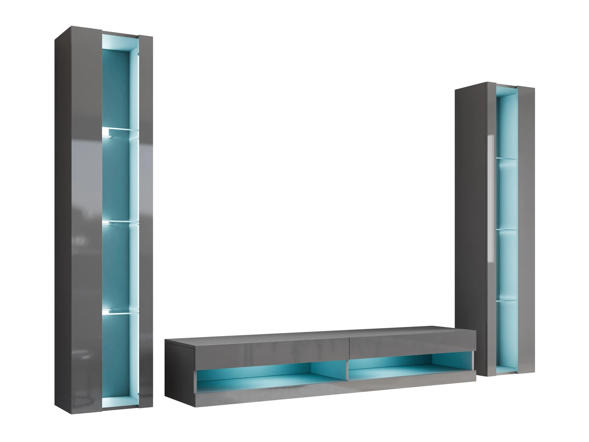 Set camera de zi Venenou 112 (Gri + Gri lucios)