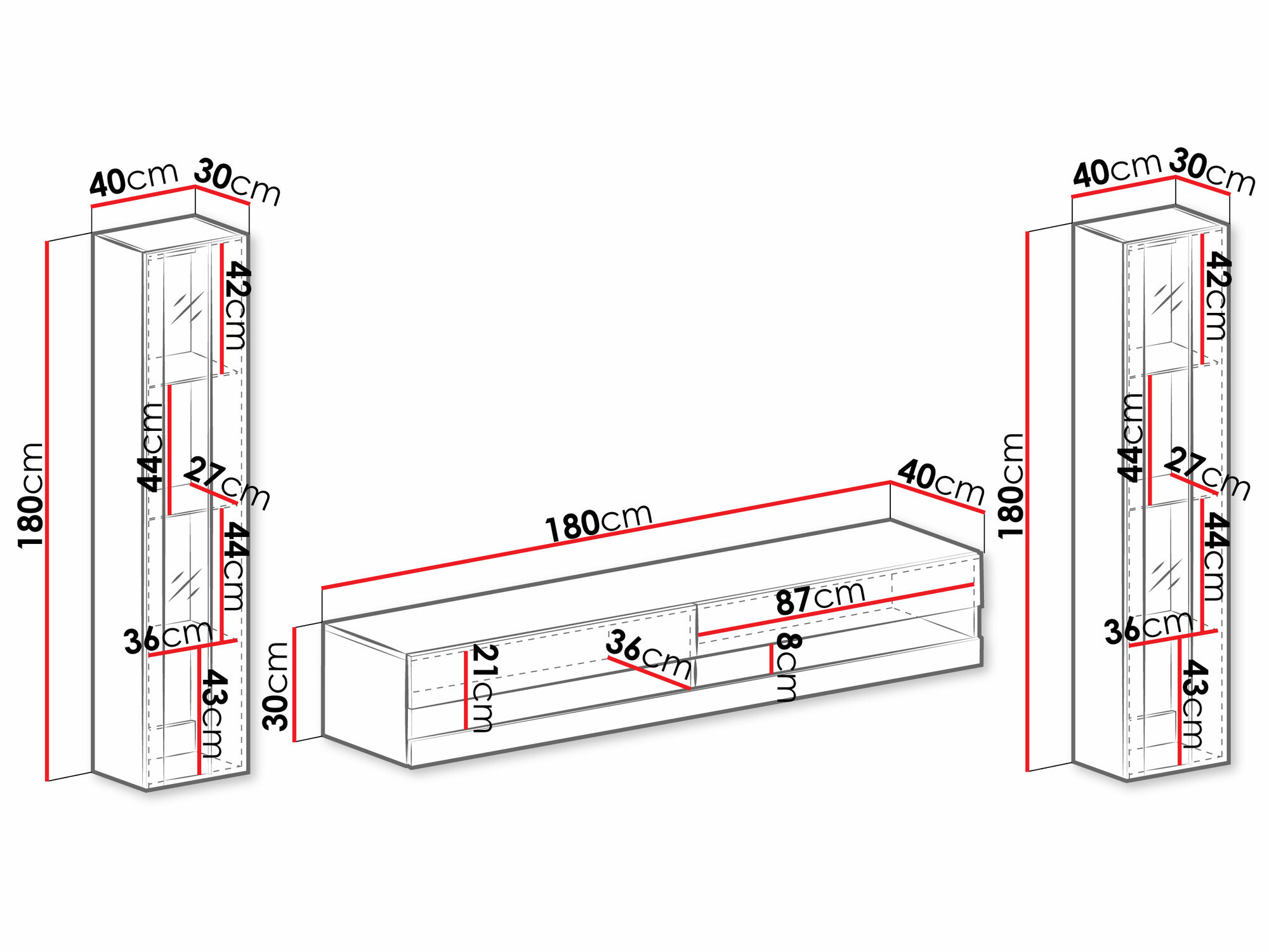 Set camera de zi Venenou 112 (Gri + Gri lucios)