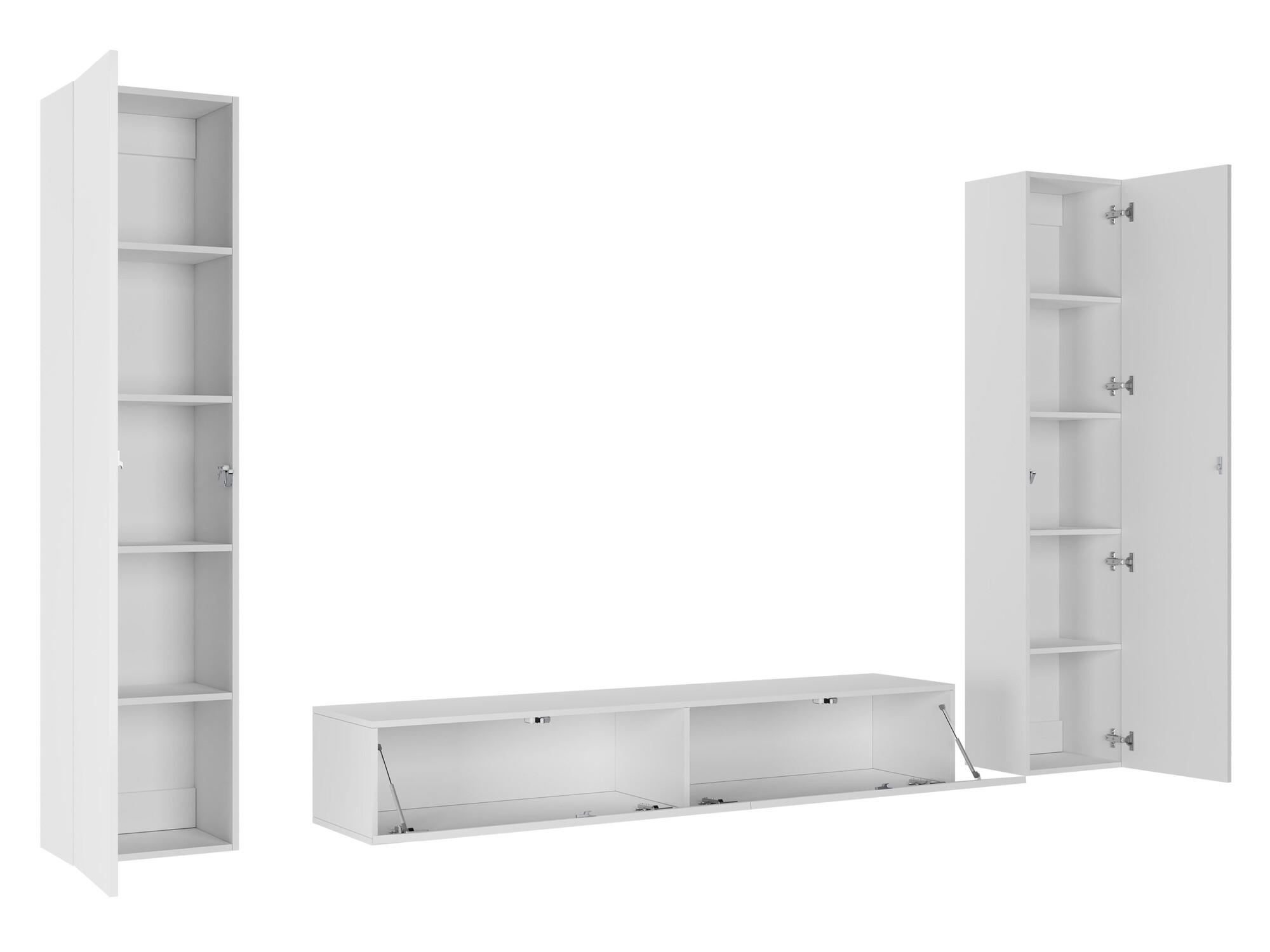 Set de living Vilrin II (Alb + Alb lucios)