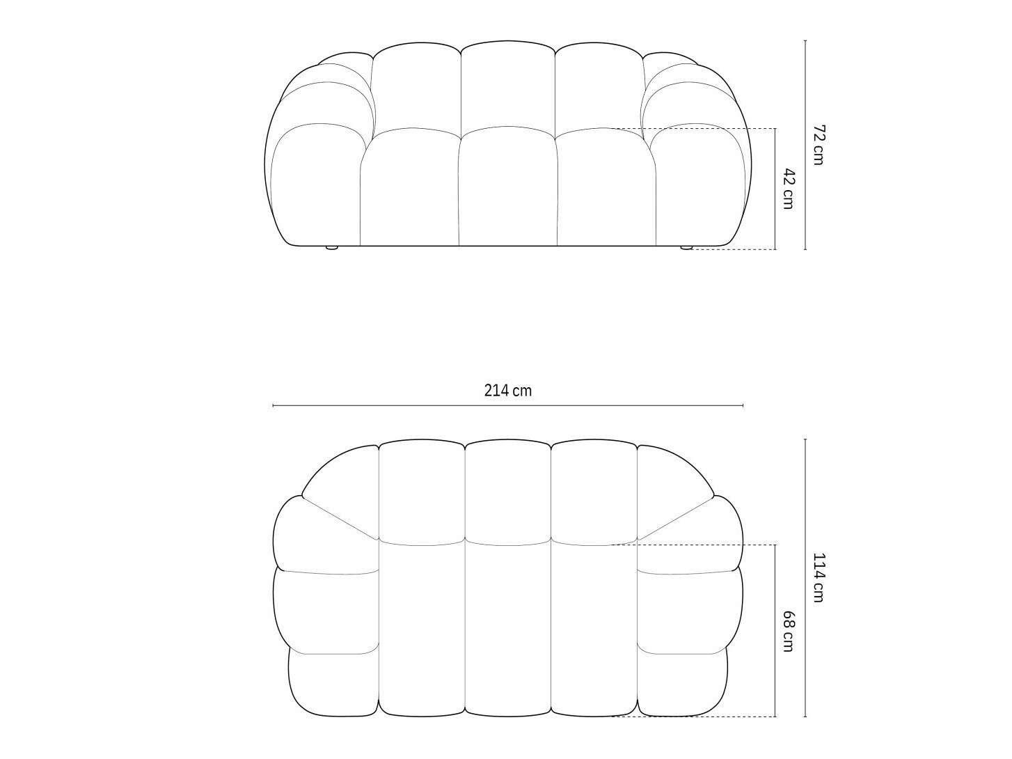 Canapea Cirnolu 100 (Bubble 12)