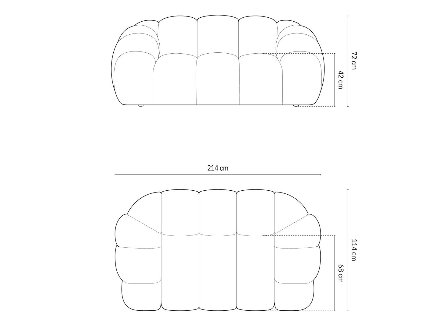 Canapea Cirnolu 100 (Bubble 13)