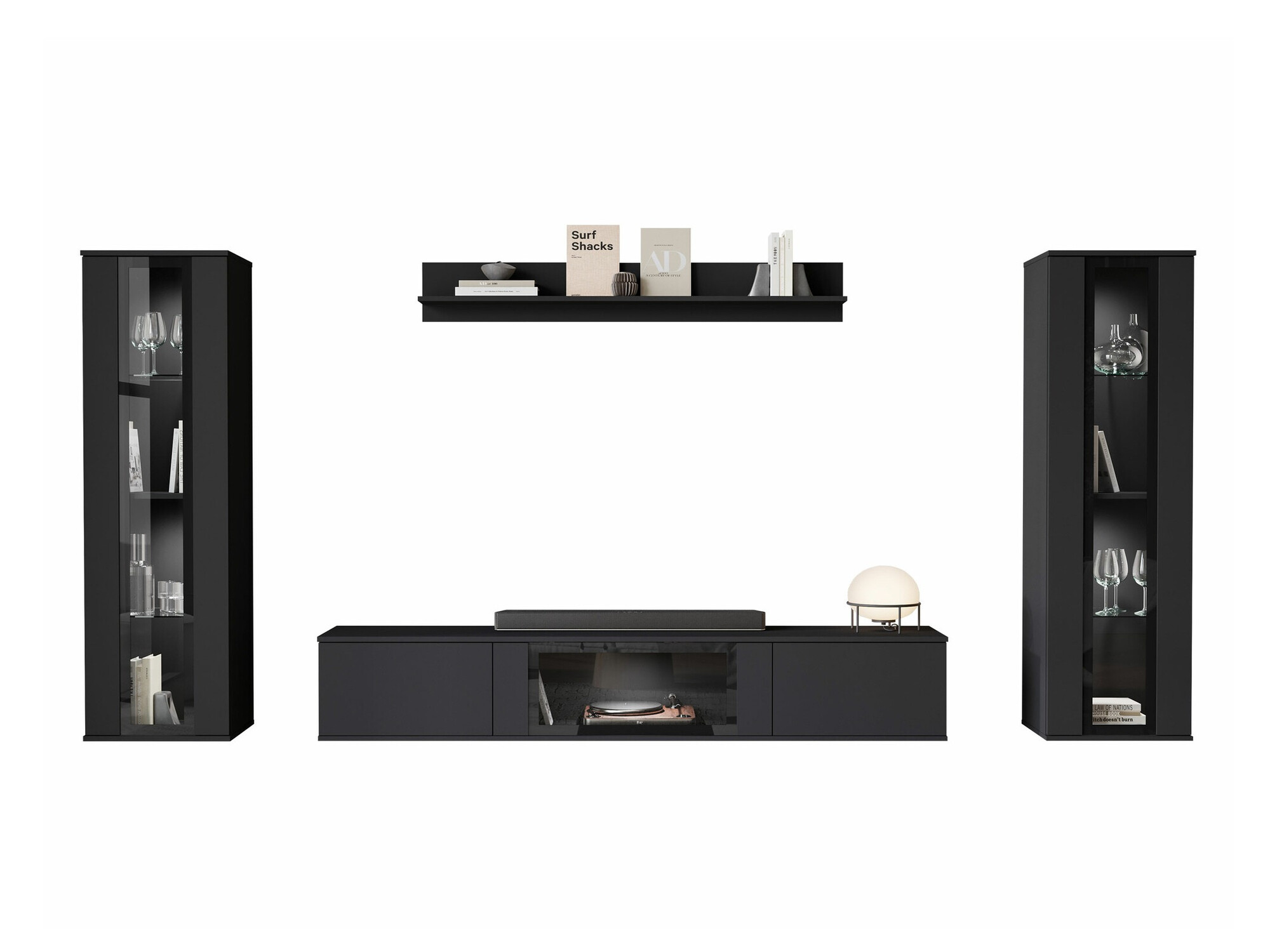 Set de living Torcame 103 (Negru)