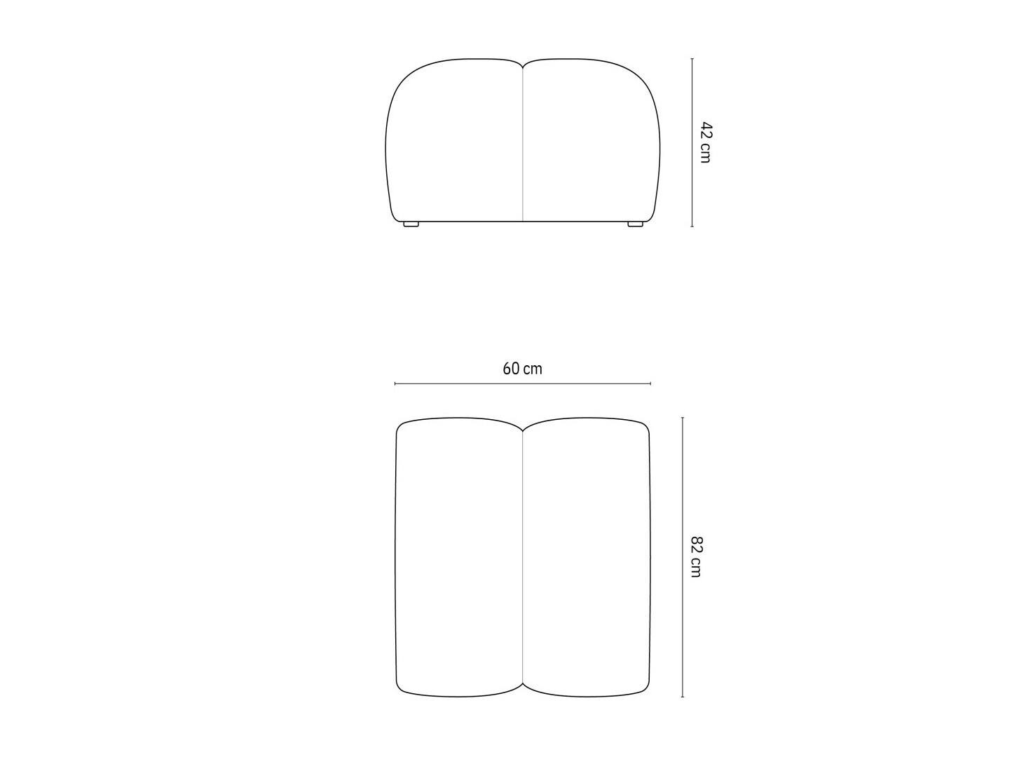 Taburet tapițat Cirnolu 104 (Bubble 07)