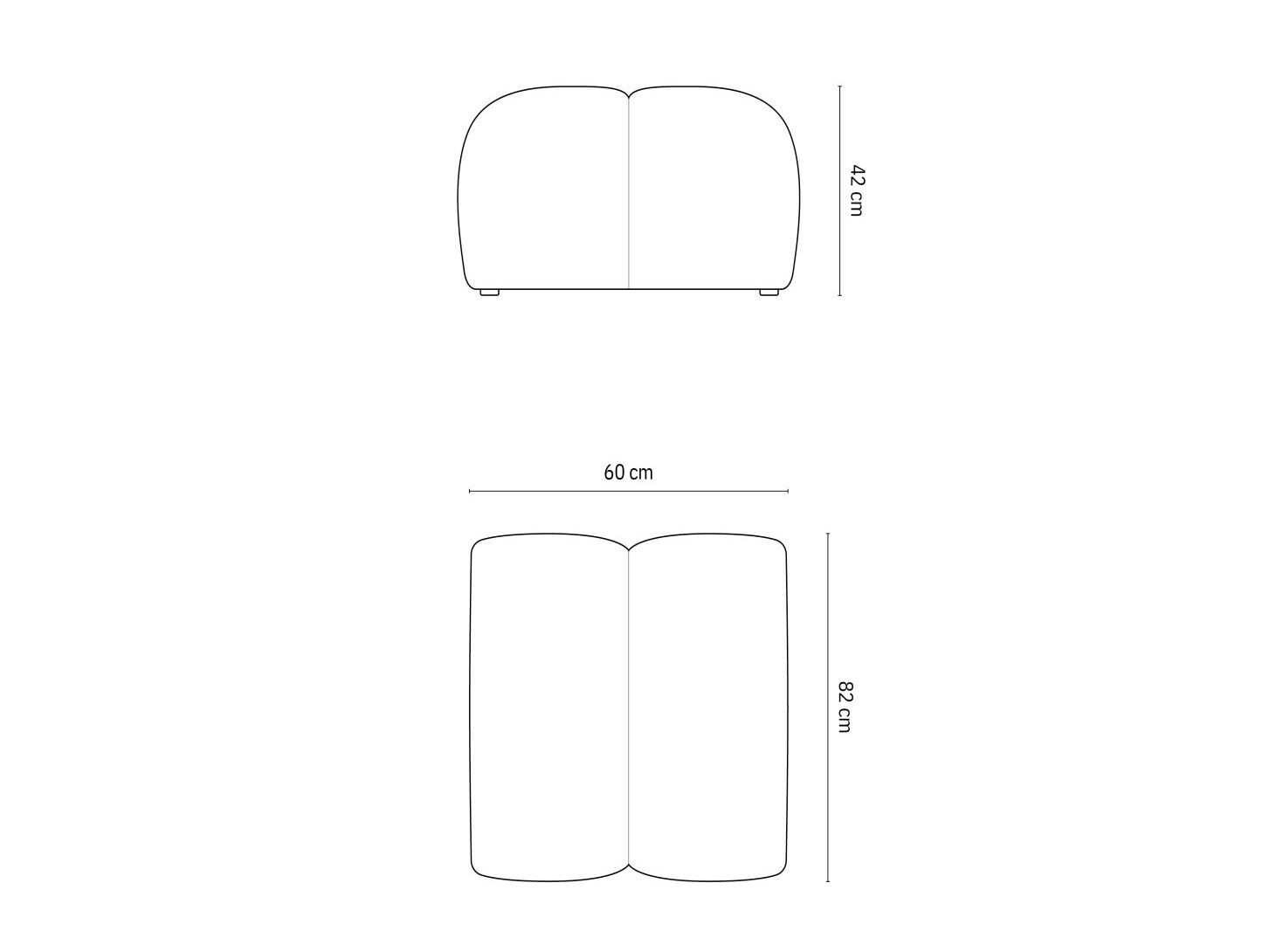 Taburet tapițat Cirnolu 104 (Bubble 12)