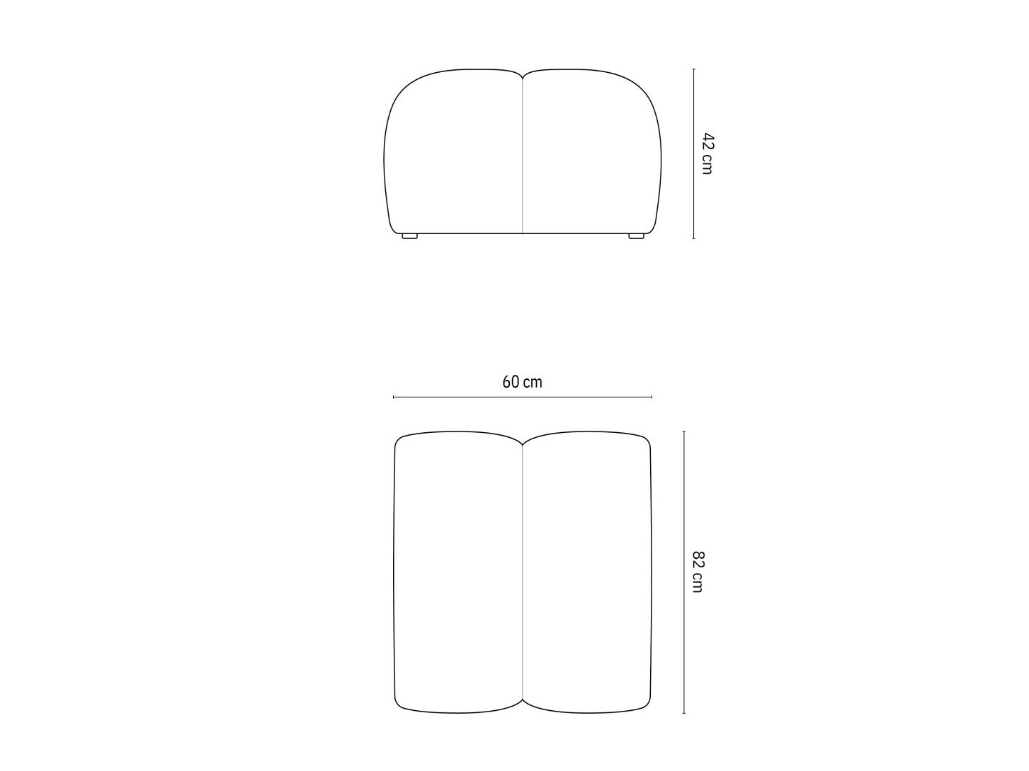 Taburet tapițat Cirnolu 104 (Bubble 15)