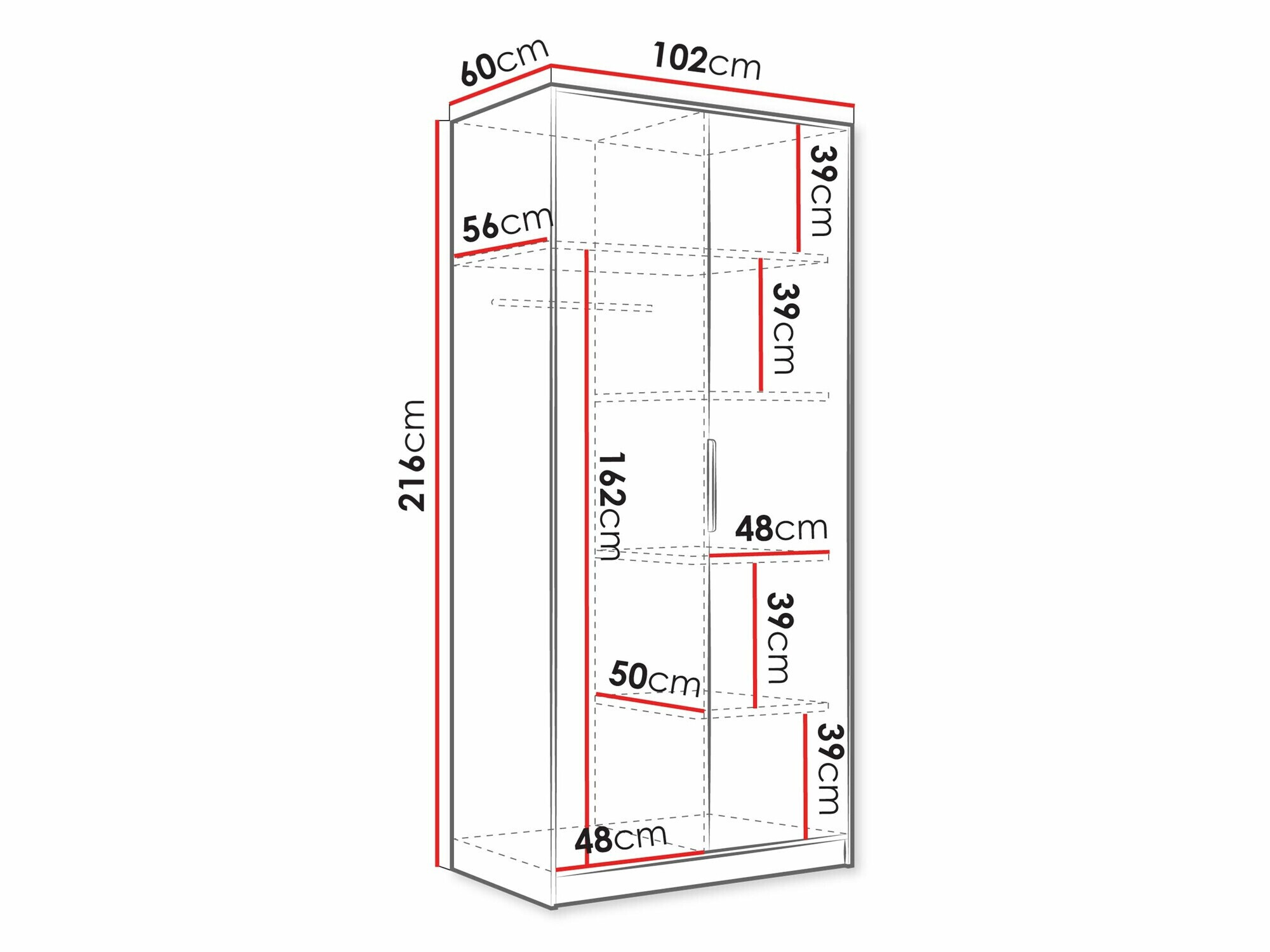 Dulap Comfivo Papilio II (Alb)