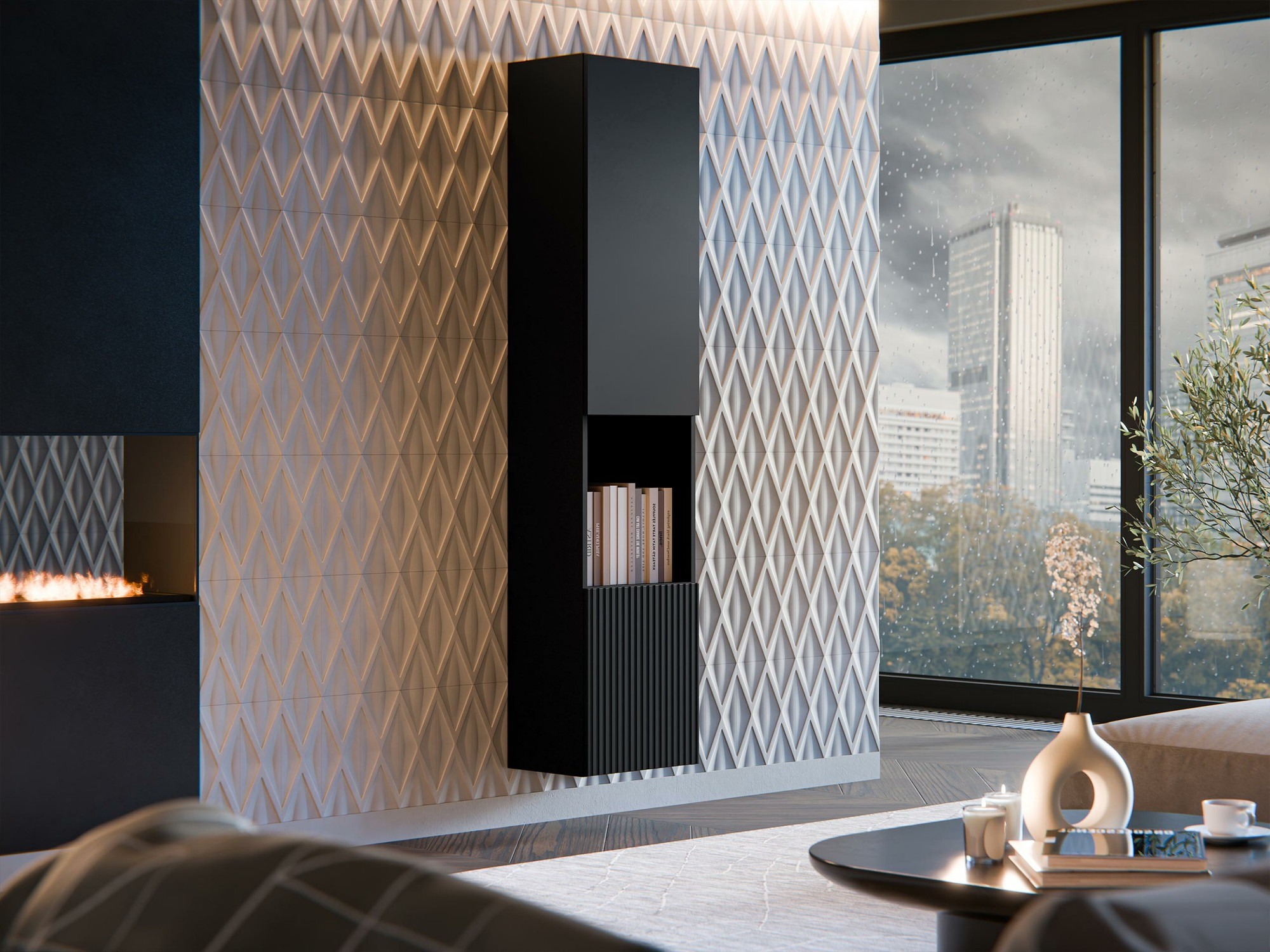 Raft de perete Species I (Negru)