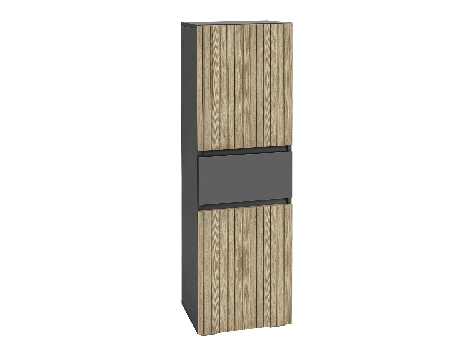 Cabinet de baie neancorat Soncamu 102 (Antracit + Stejar deschis)