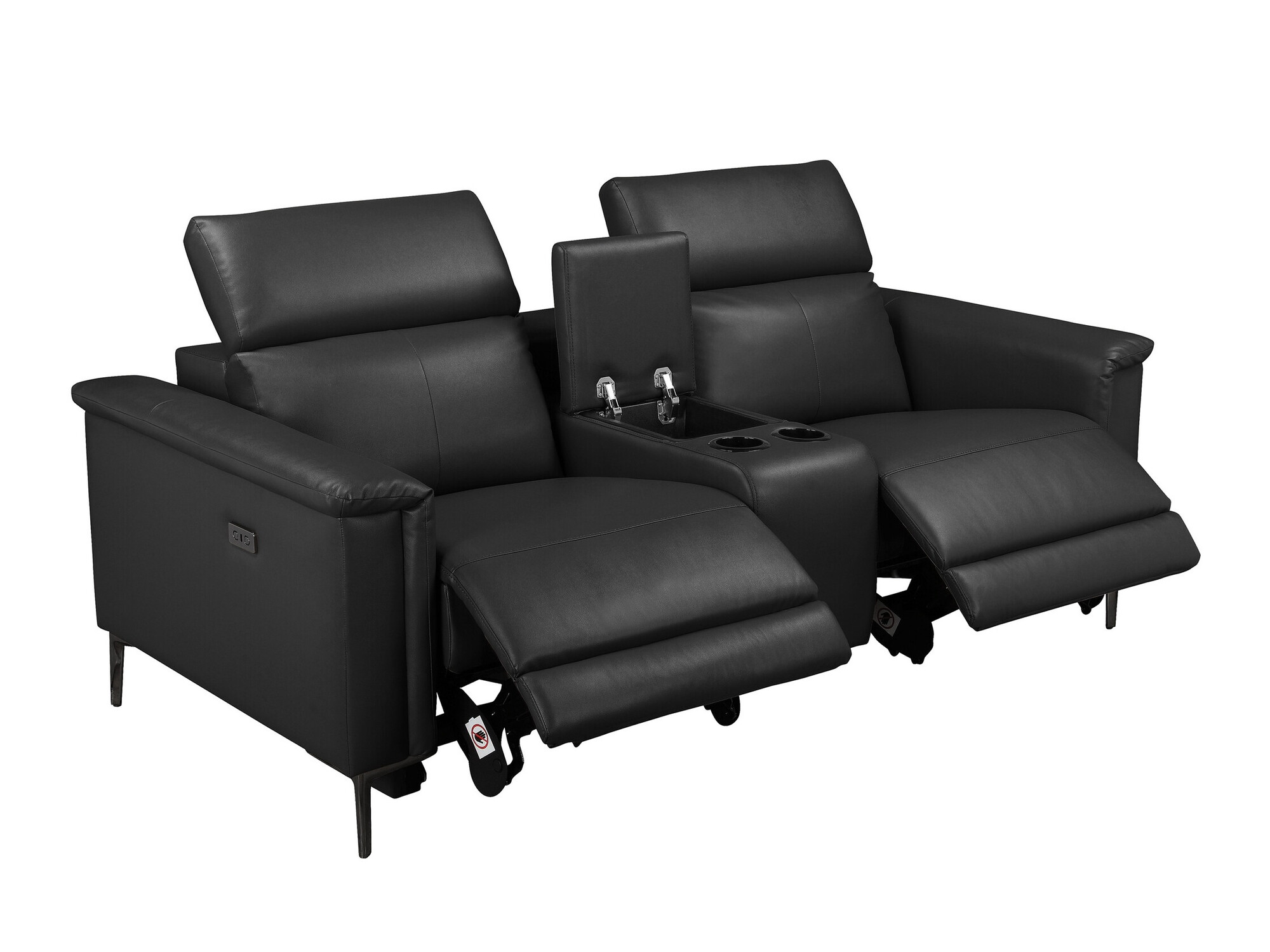 Canapea recliner Denton 1468 (Negru)