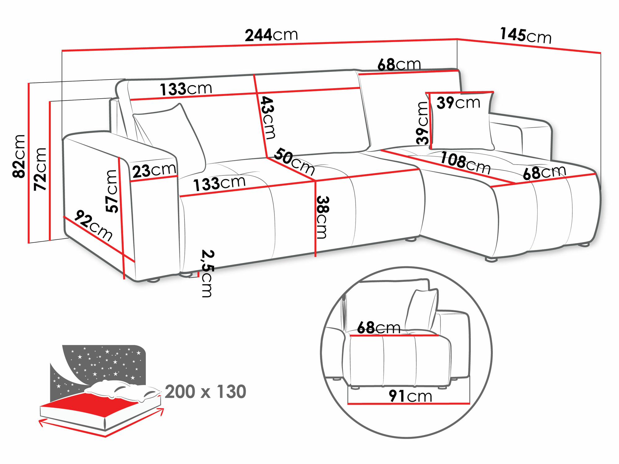 Colțar Comfivo Laurus (Velo 627)