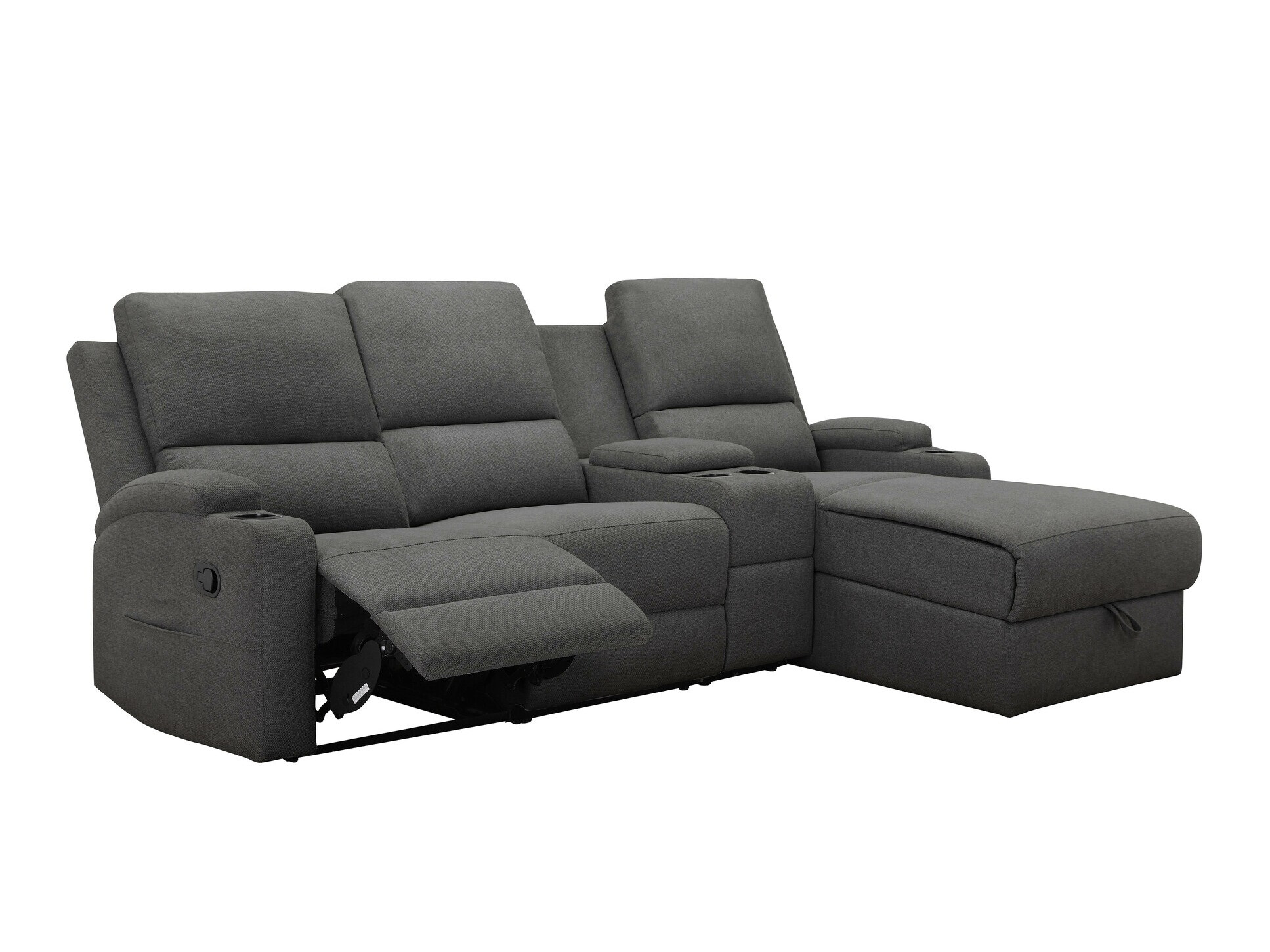 Colțar cu recliner Denton 1368 (Antracit)