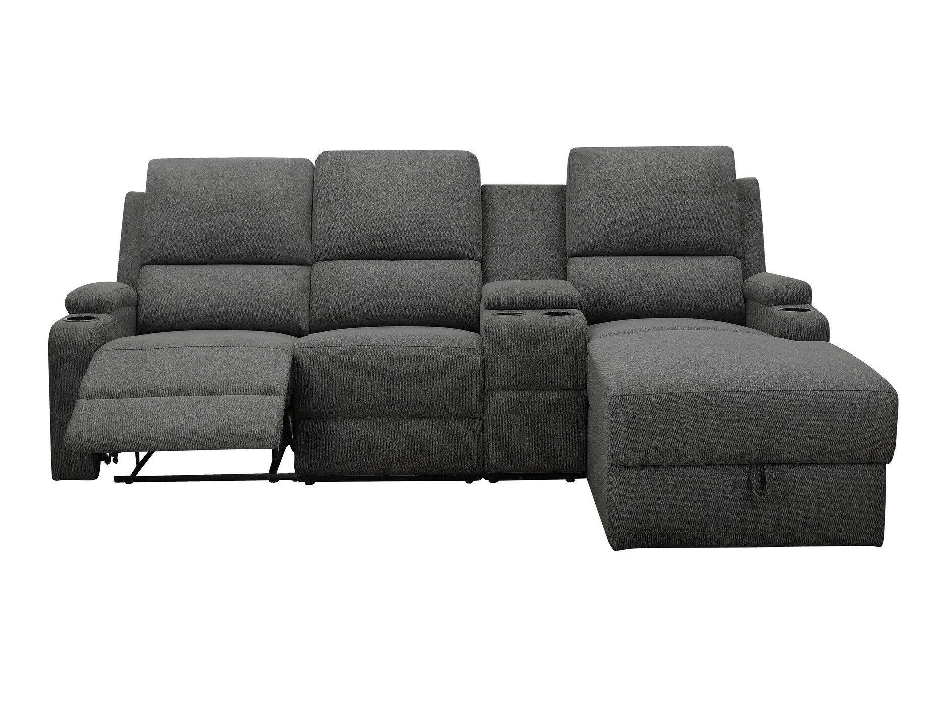 Colțar cu recliner Denton 1368 (Antracit)