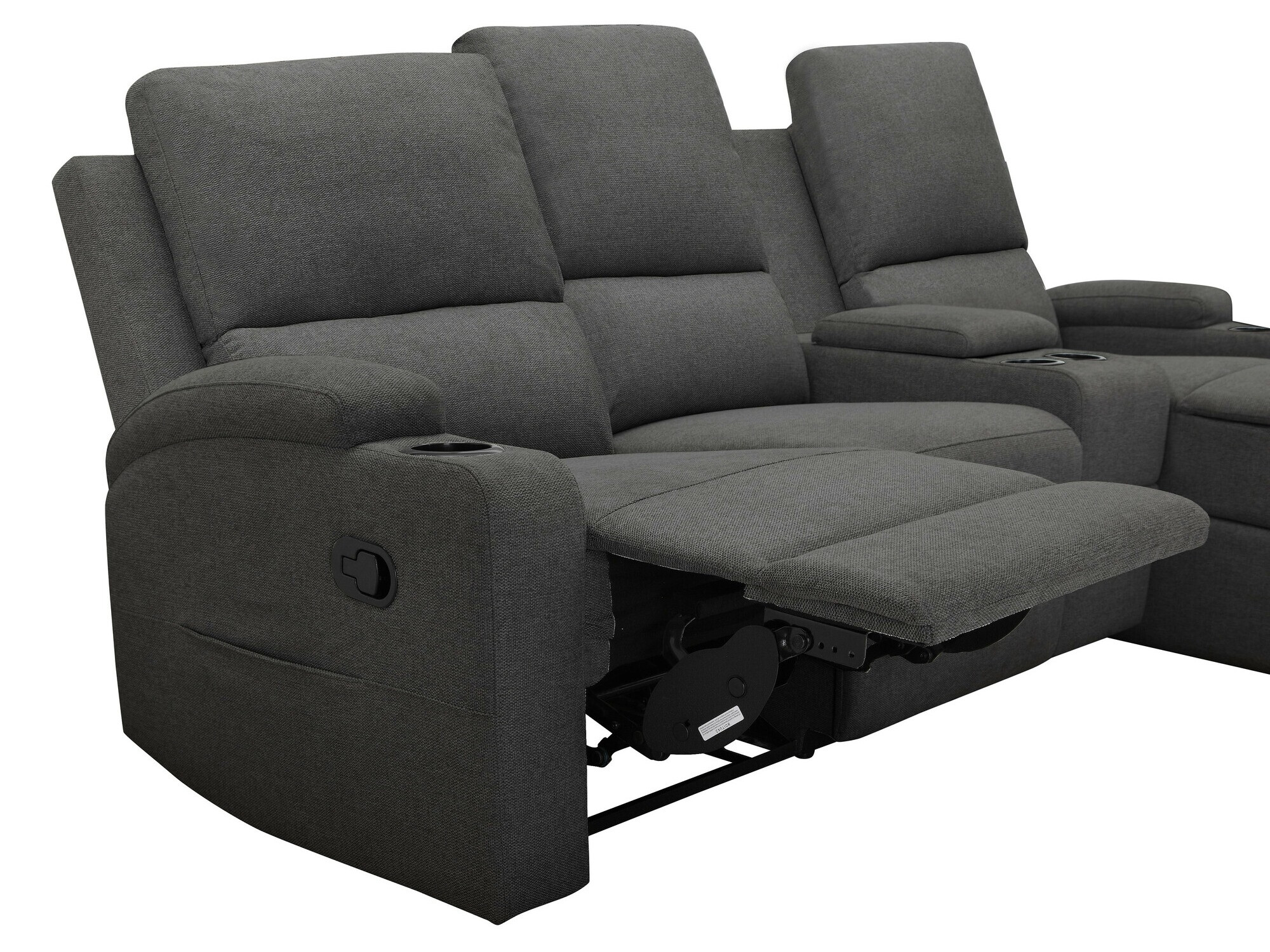 Colțar cu recliner Denton 1368 (Antracit)