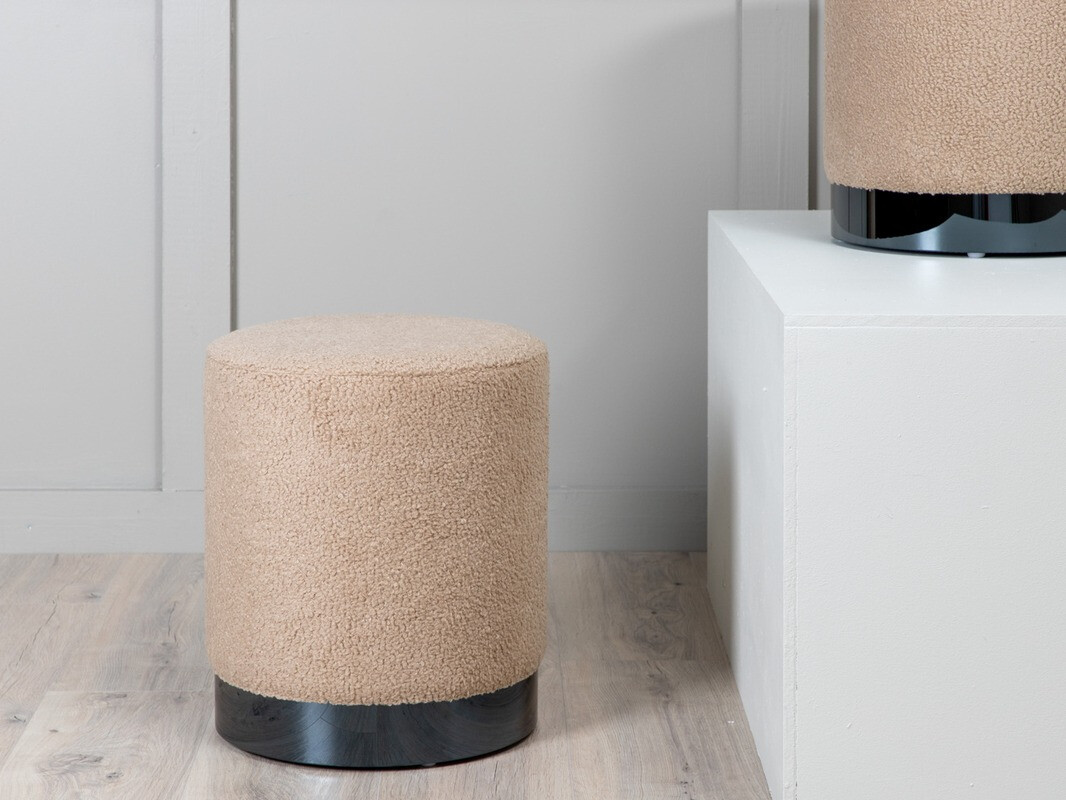 Taburet Dallas 2936 (Bej + Negru lucios)