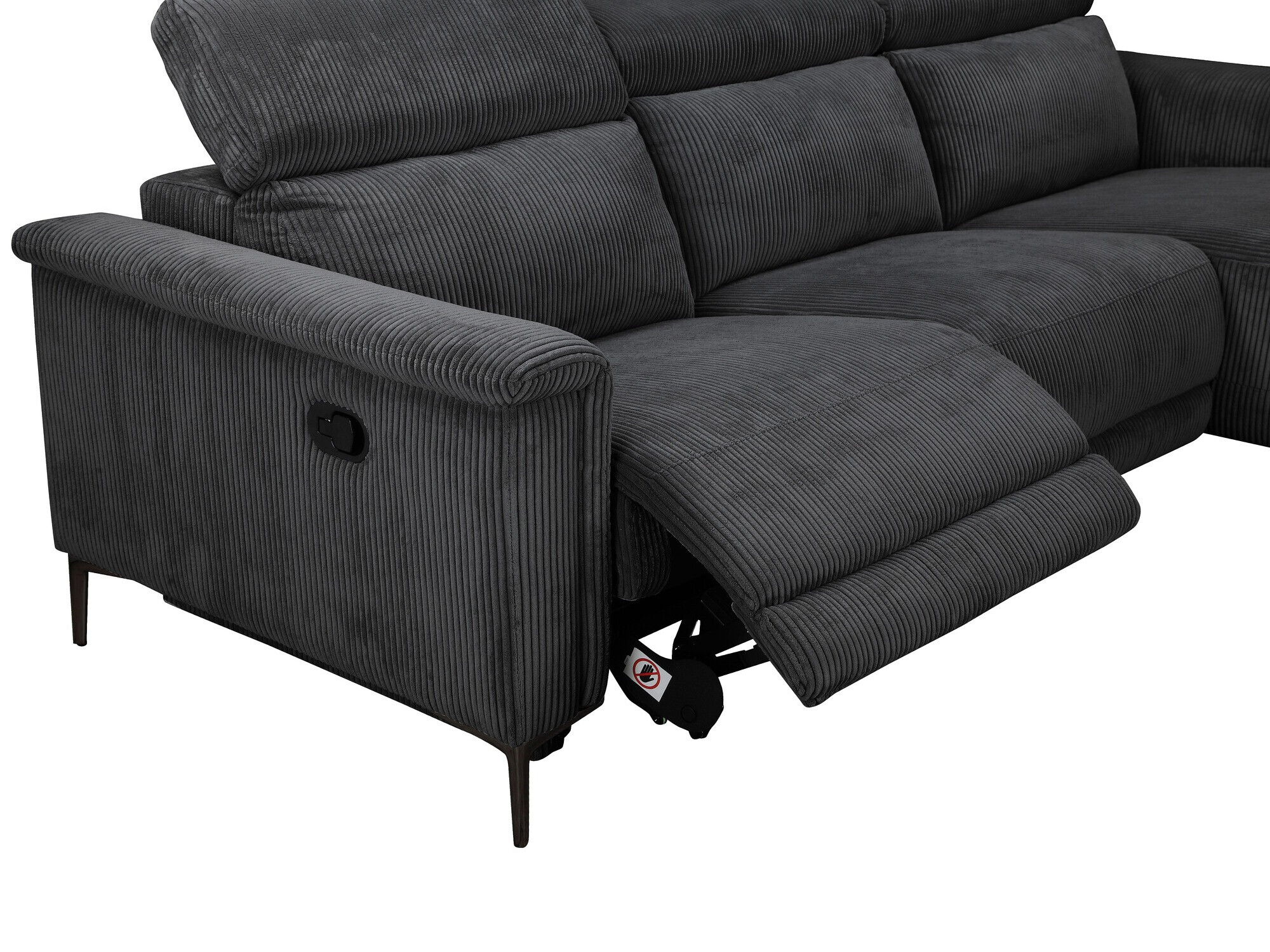 Colțar cu recliner Denton 1474 (Antracit)
