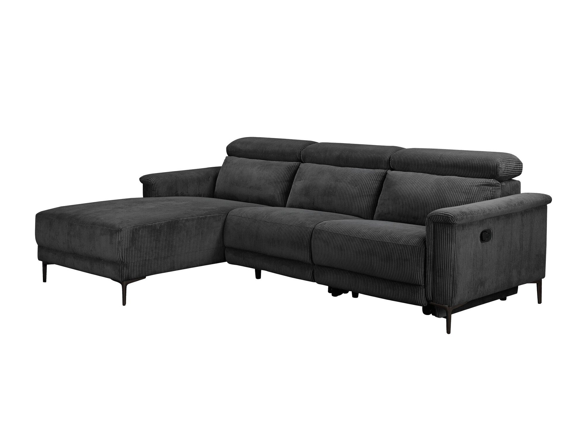 Colțar cu recliner Evamare 102 (Antracit)