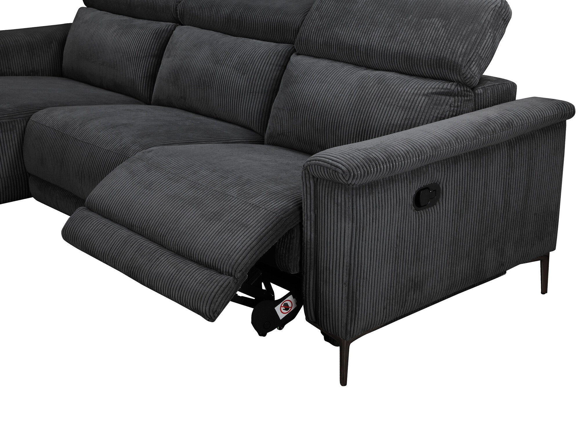 Colțar cu recliner Evamare 102 (Antracit)