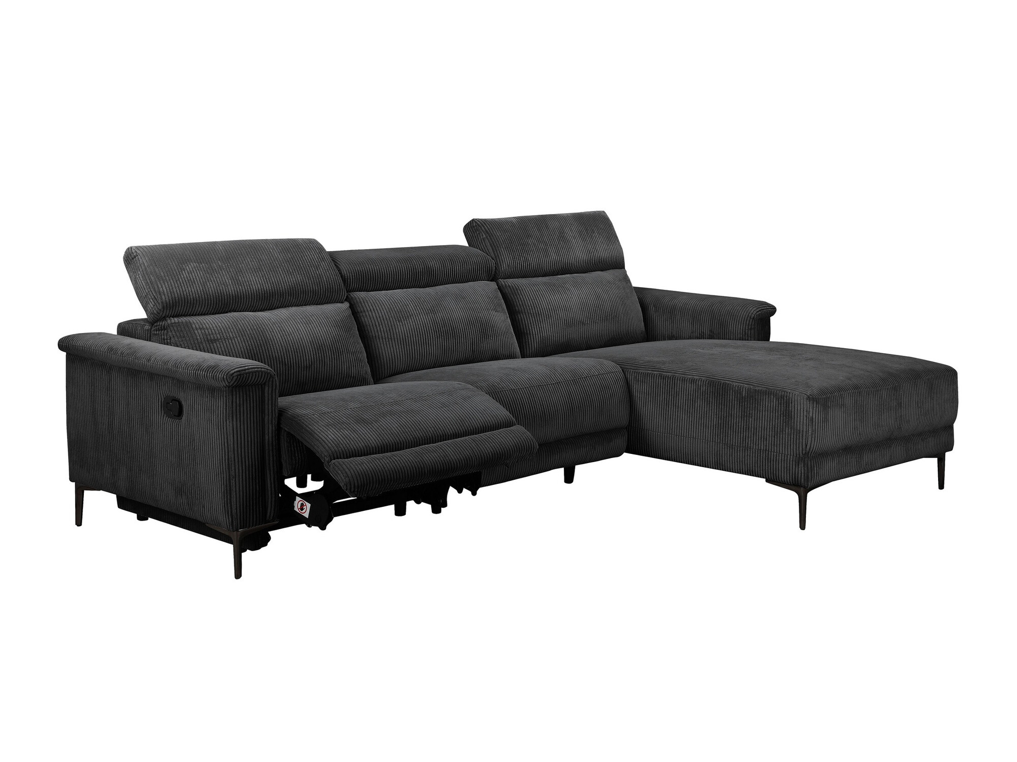 Colțar cu recliner Evamare 102 (Antracit)