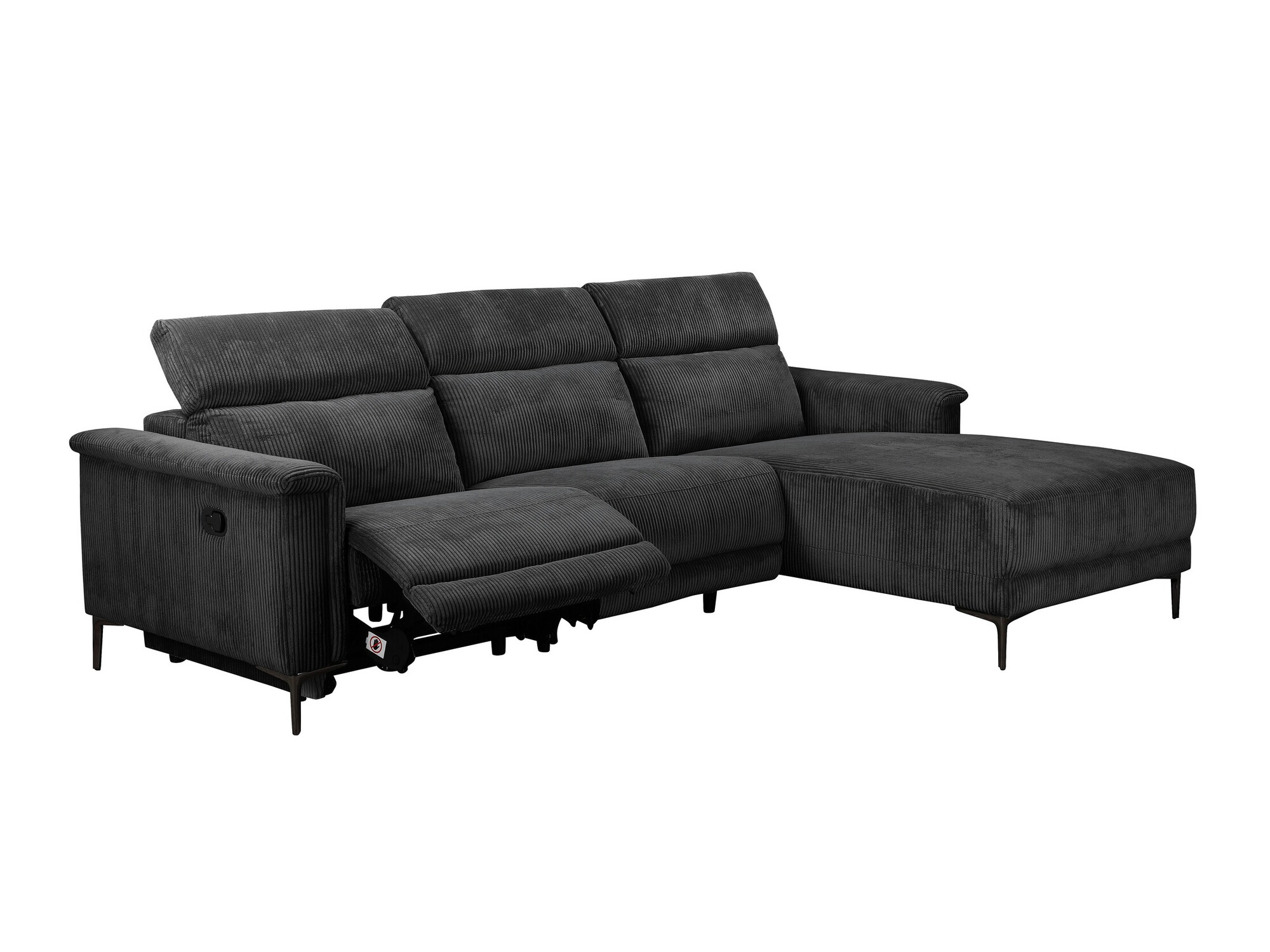 Colțar cu recliner Evamare 102 (Antracit)