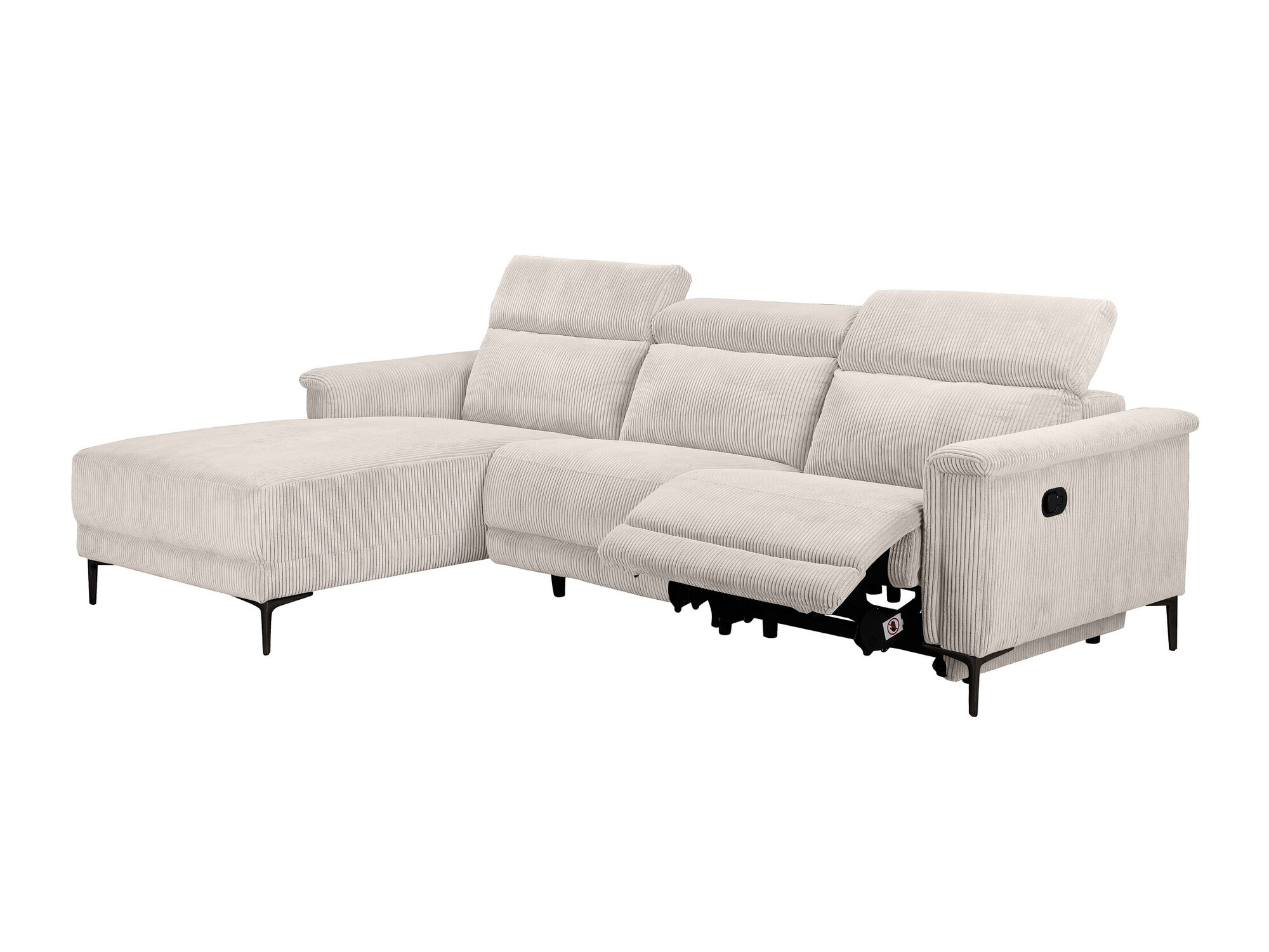 Colțar cu recliner Evamare 102 (Crem)