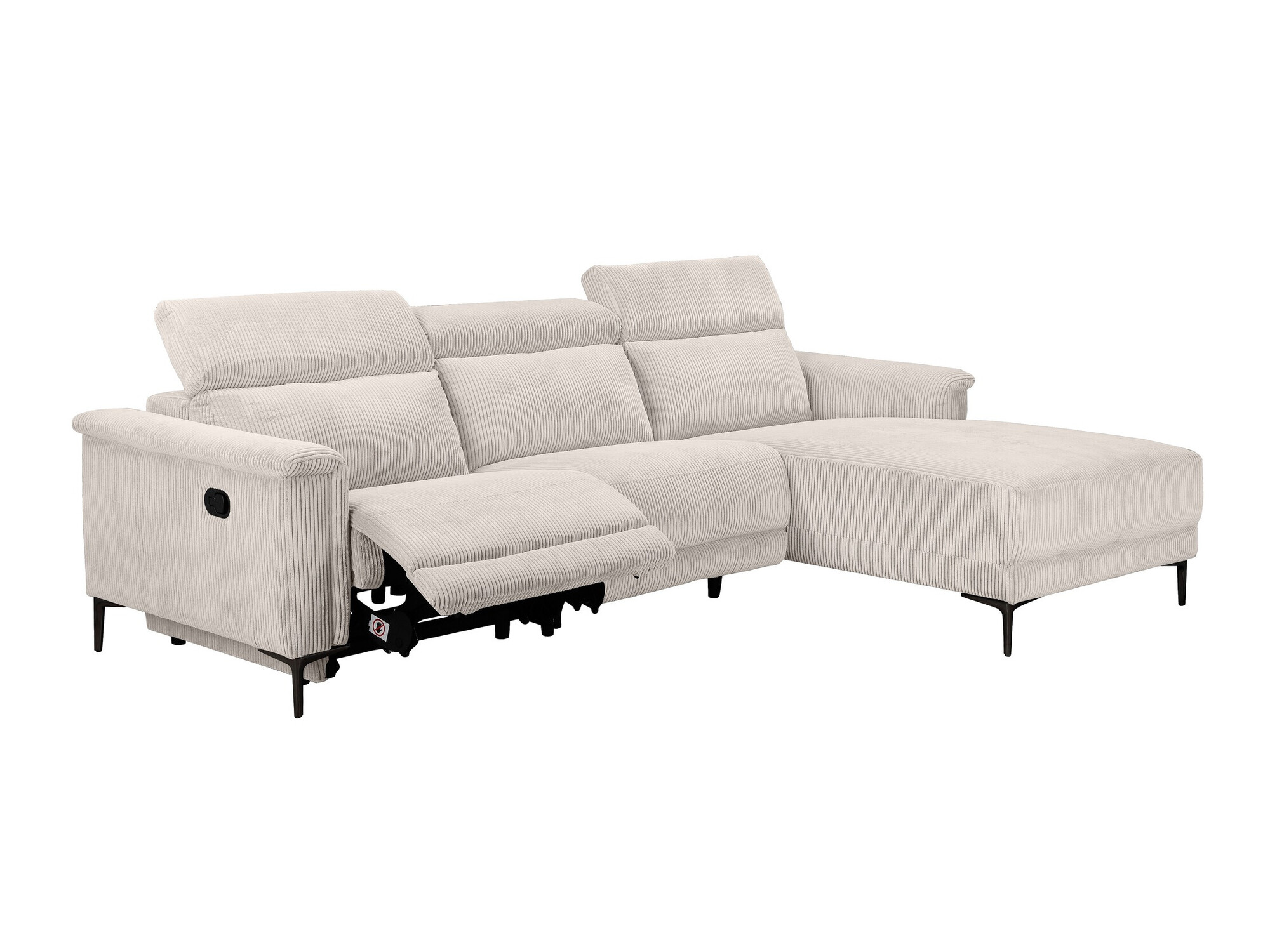 Colțar cu recliner Evamare 102 (Crem)