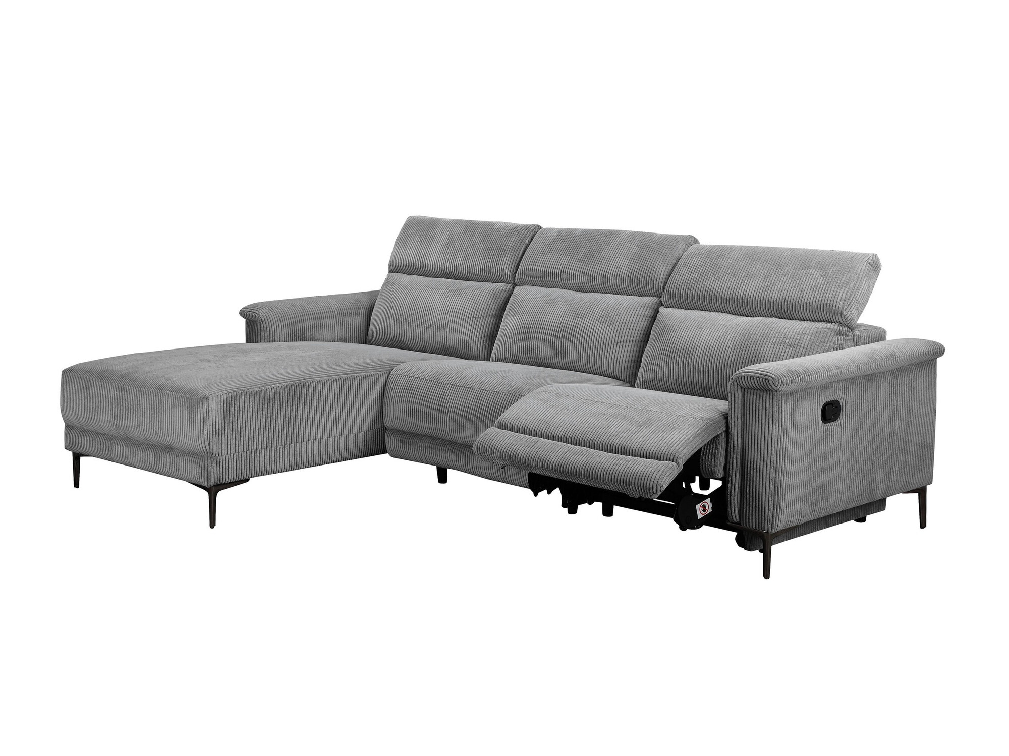 Colțar cu recliner Evamare 102 (Gri)