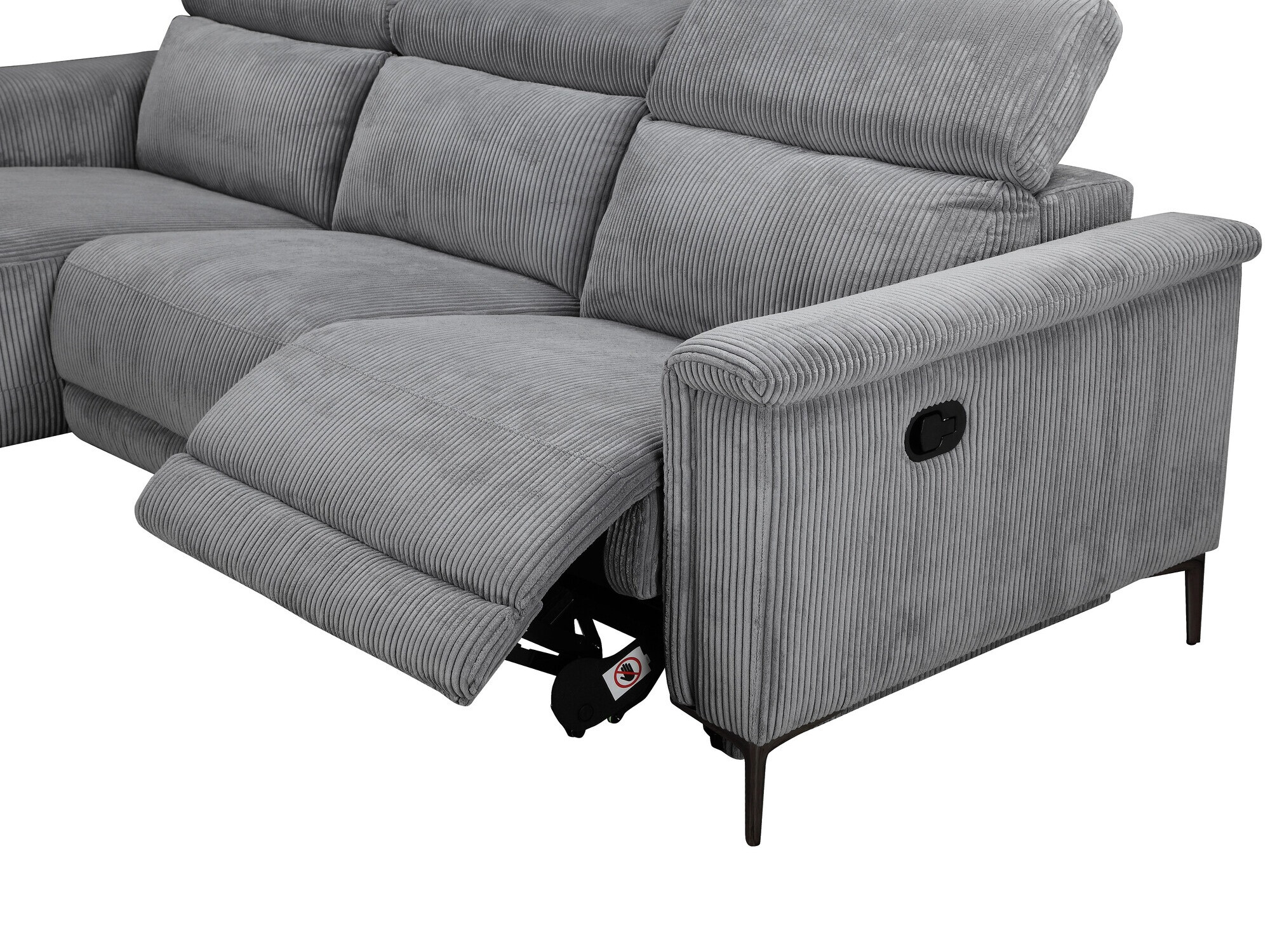 Colțar cu recliner Evamare 102 (Gri)