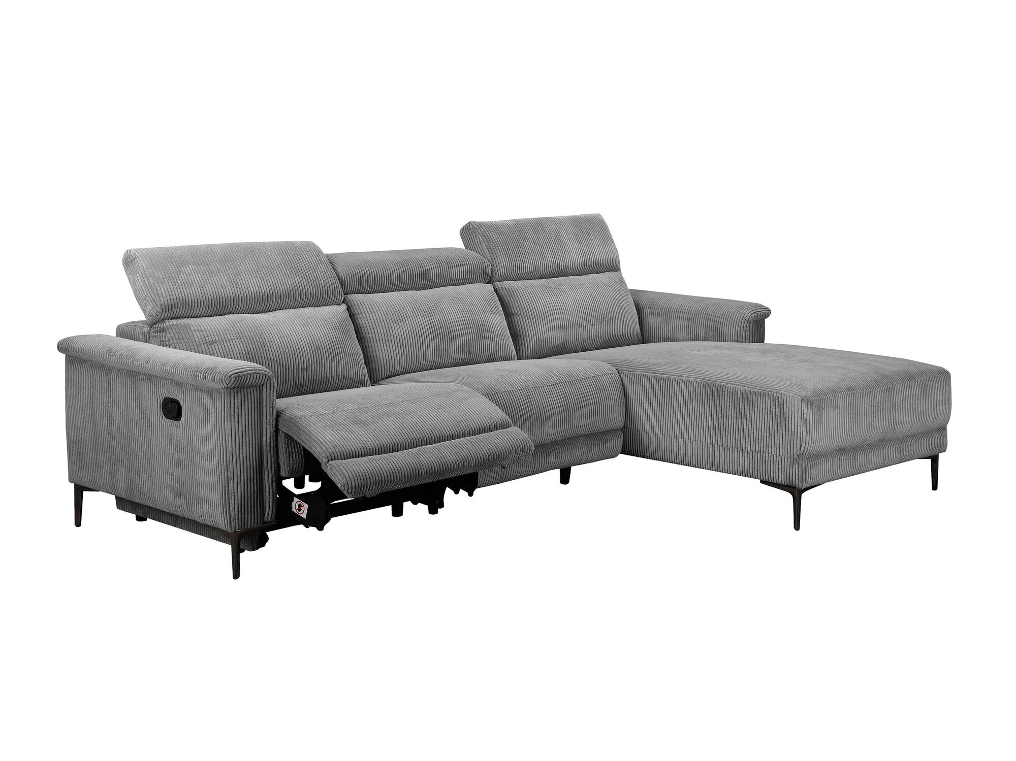 Colțar cu recliner Evamare 102 (Gri)