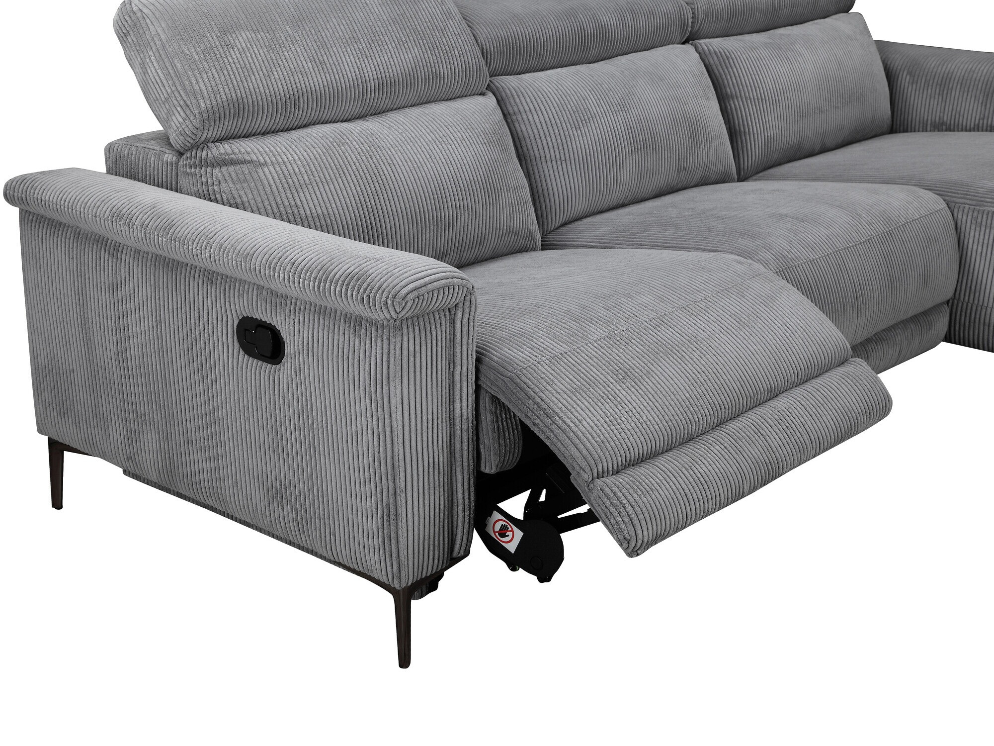 Colțar cu recliner Evamare 102 (Gri)