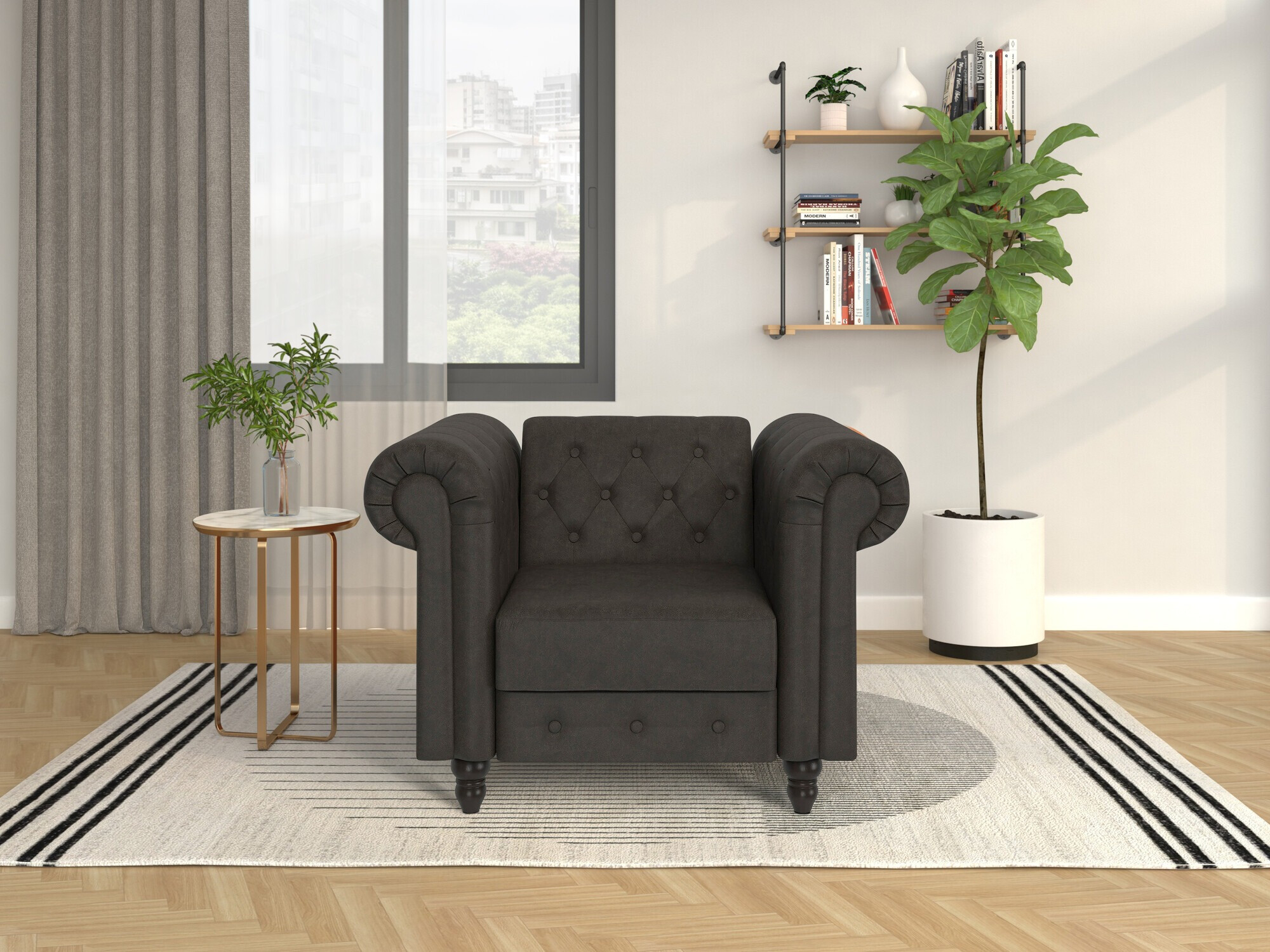 Chesterfield fotoliu Tulsa 630 (Maro închis)